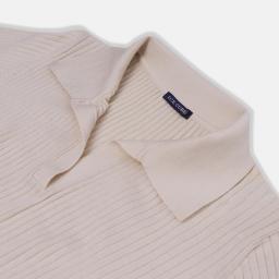 omen's Beige/Grey/Black Polo Dress Thumbnail 2
