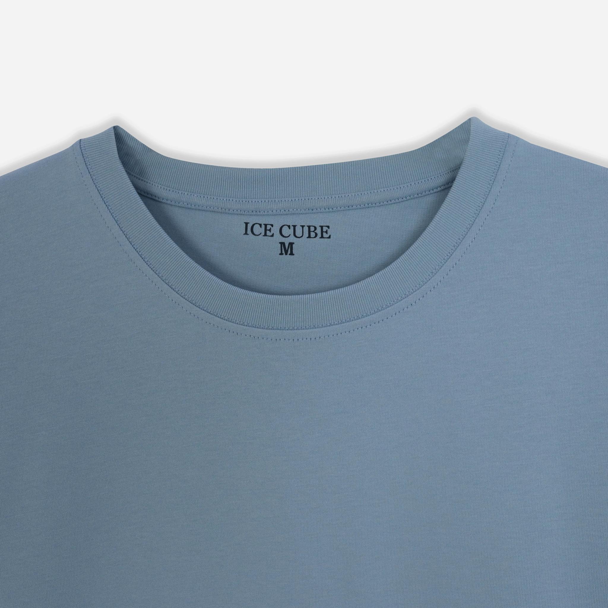 Plain T-Shirt Men's Pure Cotton - Short Sleeve image preview 2
