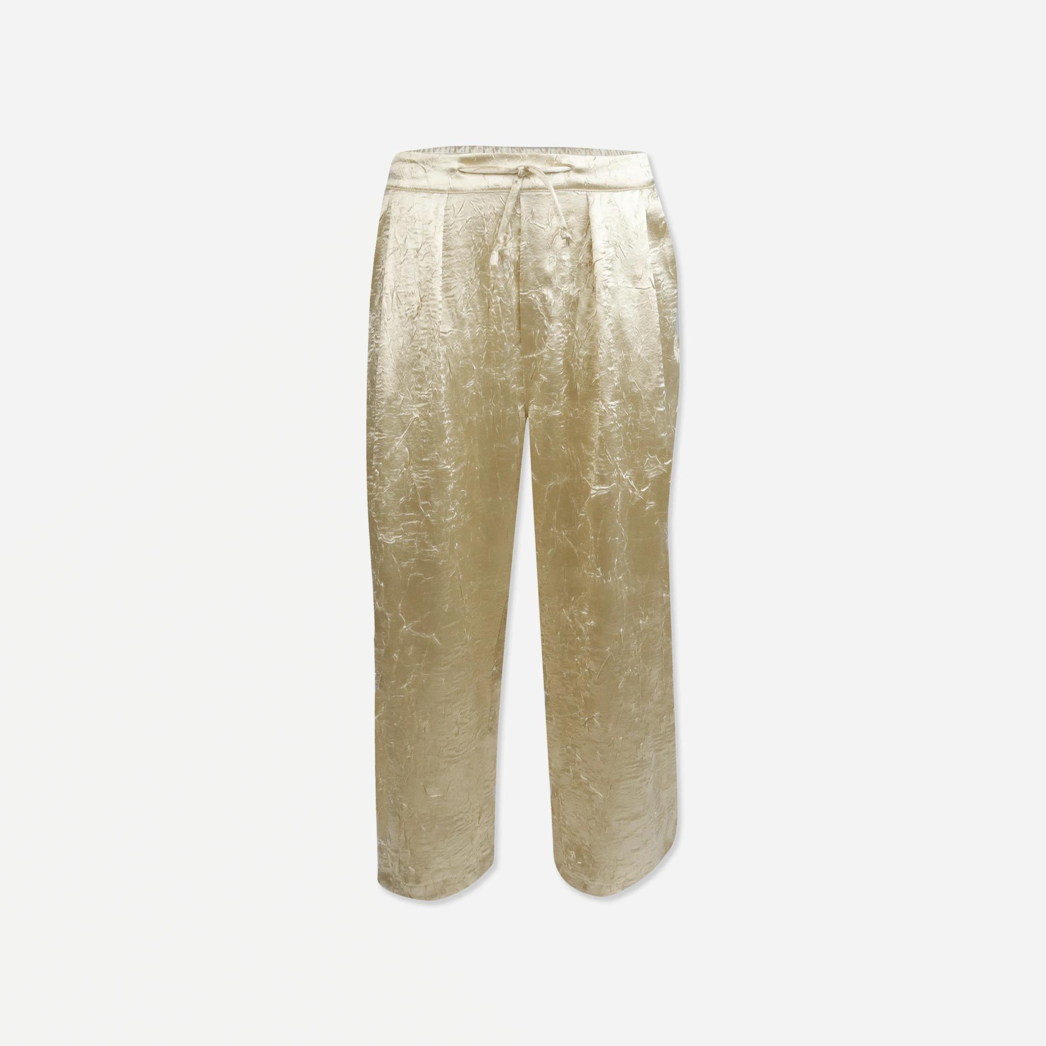 Women's Shimmer Finish Elastic Waist Trousers alternative product image