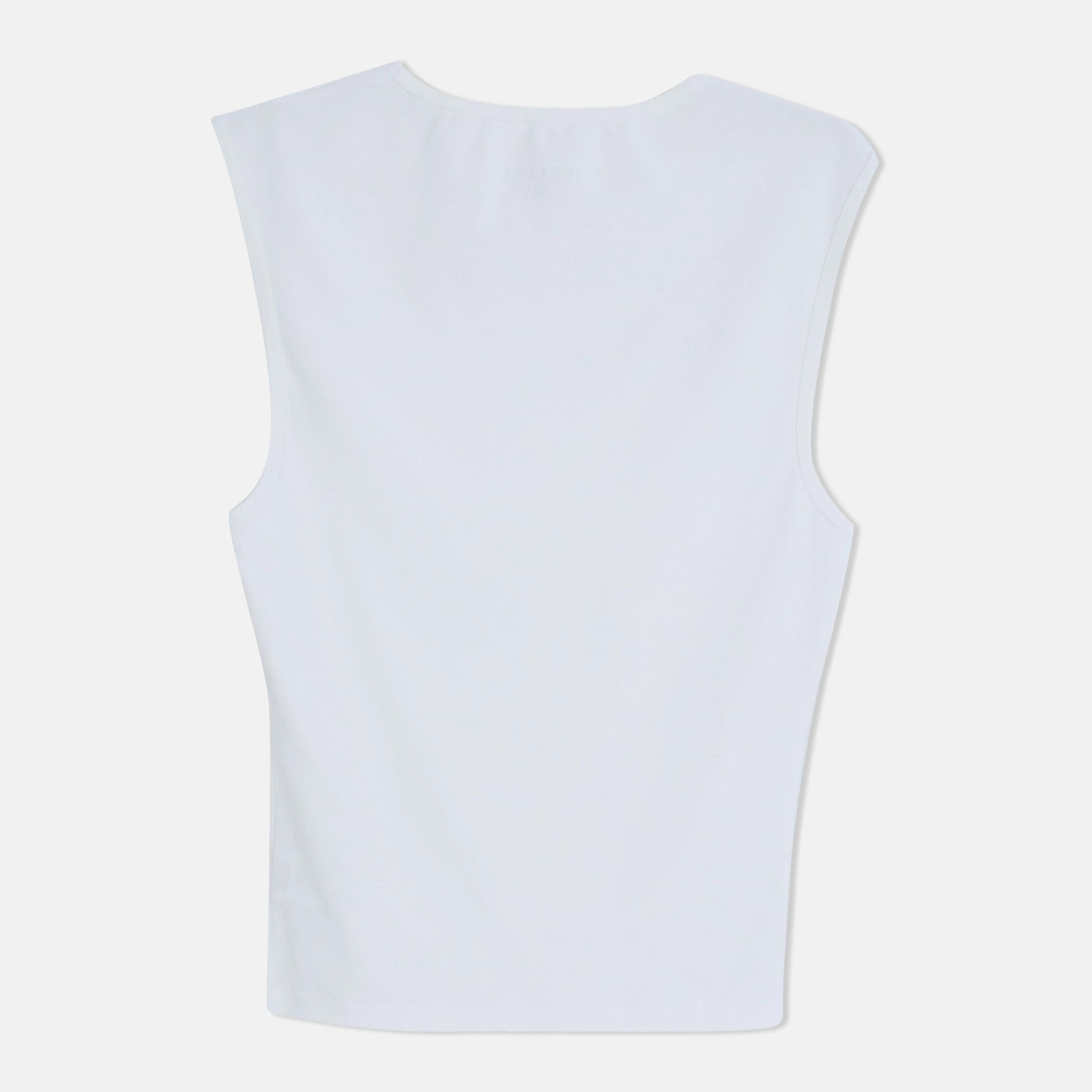 Women no sleeve cotton top Thumbnail 3