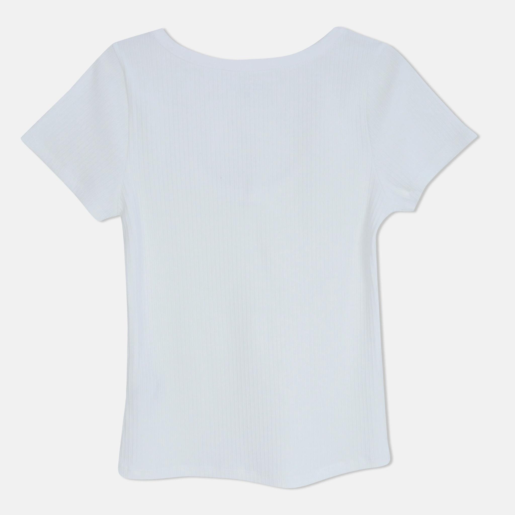 Women's Blouse with a Wide Round Neck media preview 3