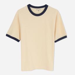 Retro Ringer Crewneck T-Shirt - Men's Casual Thumbnail 1