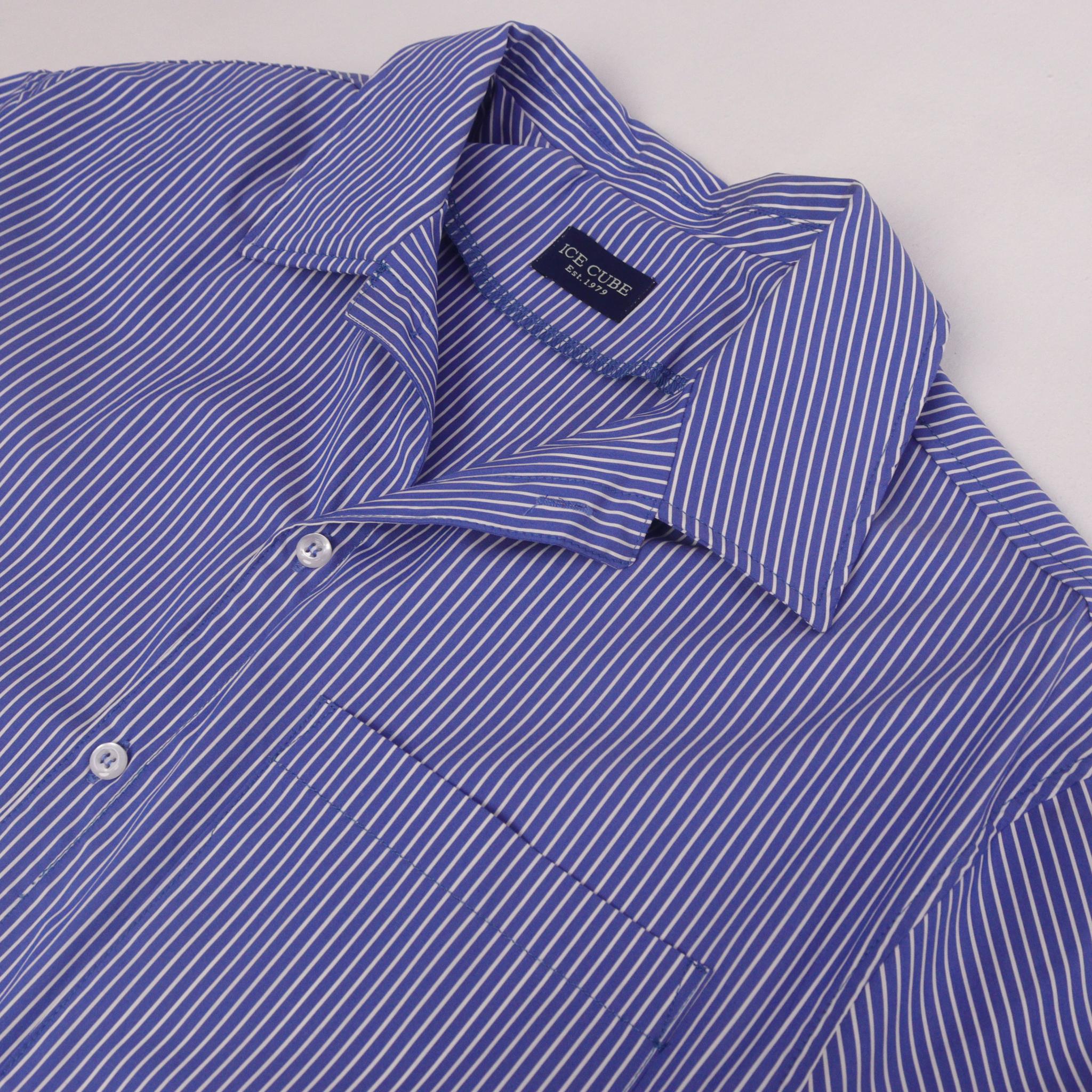 Men's Casual Camp Collar Stripe Shirt image preview 2
