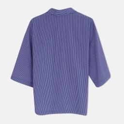 Men's Casual Camp Collar Stripe Shirt Thumbnail 3