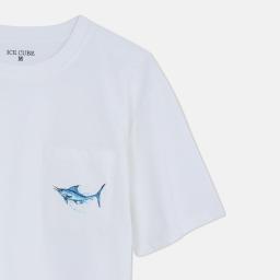 Men's Short Sleeve Crewneck T-Shirt with Detail Thumbnail 2