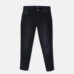 Men's Slim Tapered Jeans -  Black Thumbnail 1