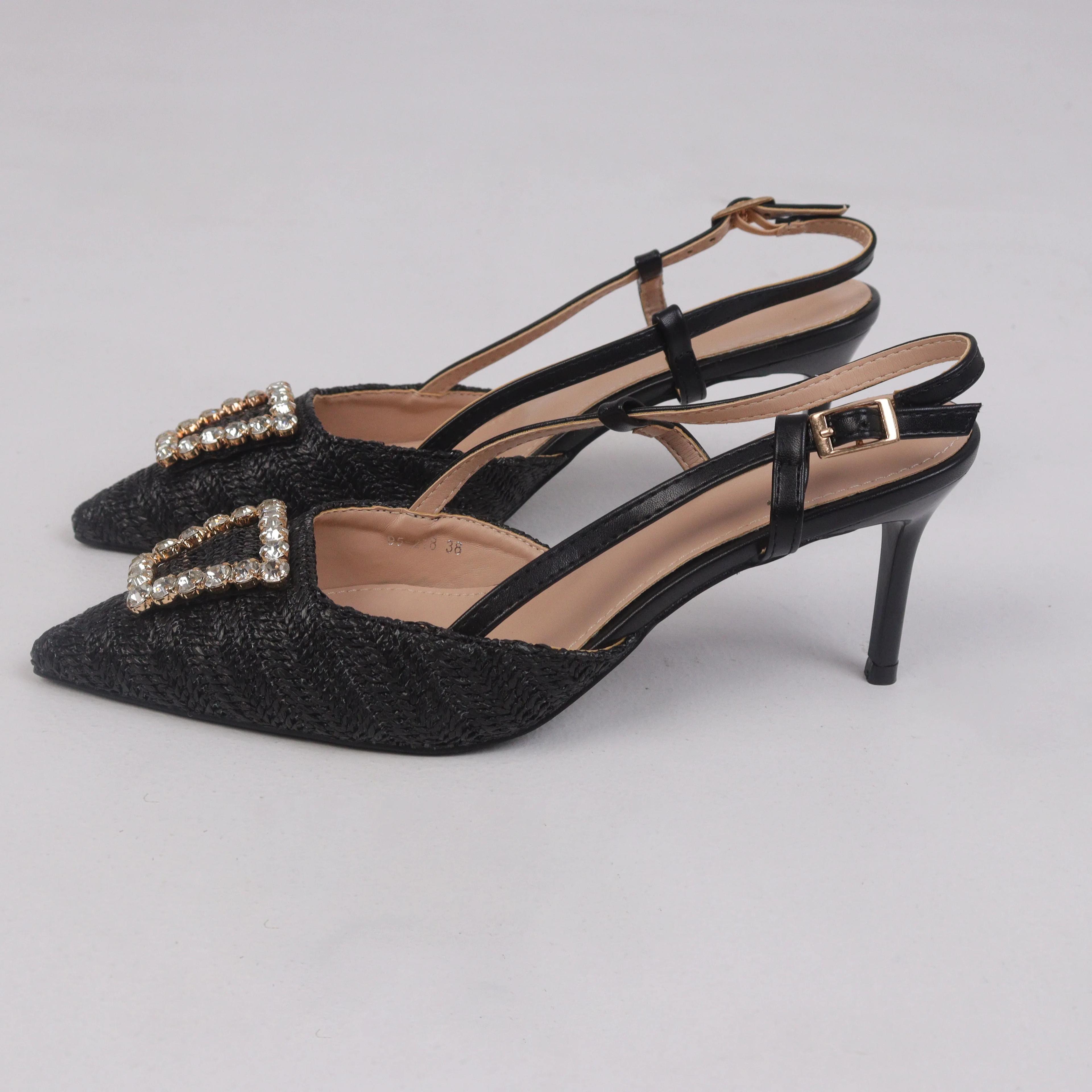 Women Weave Slingback Heels Thumbnail 2