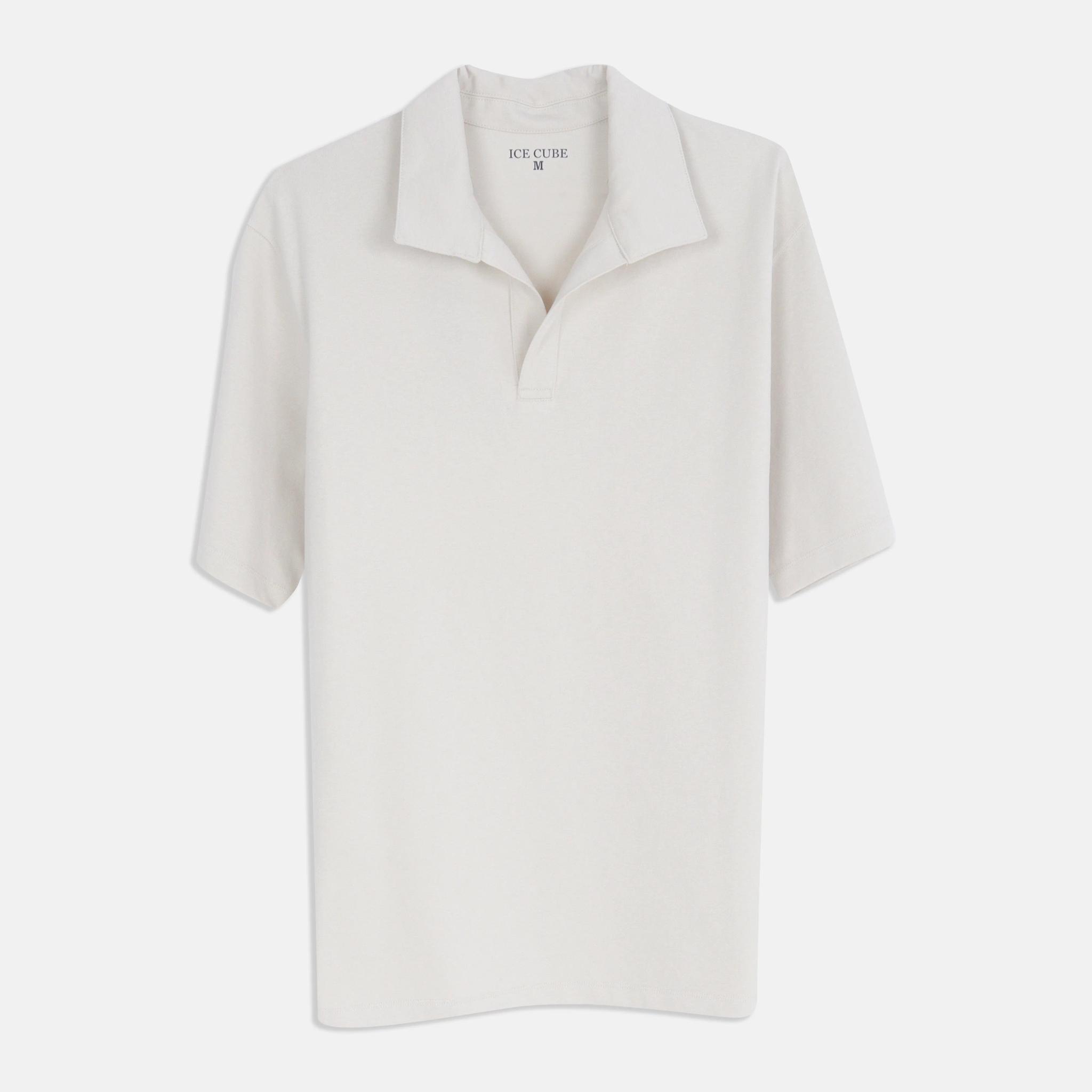 Men's Open Collar Knit Polo Shirt  alternative product image