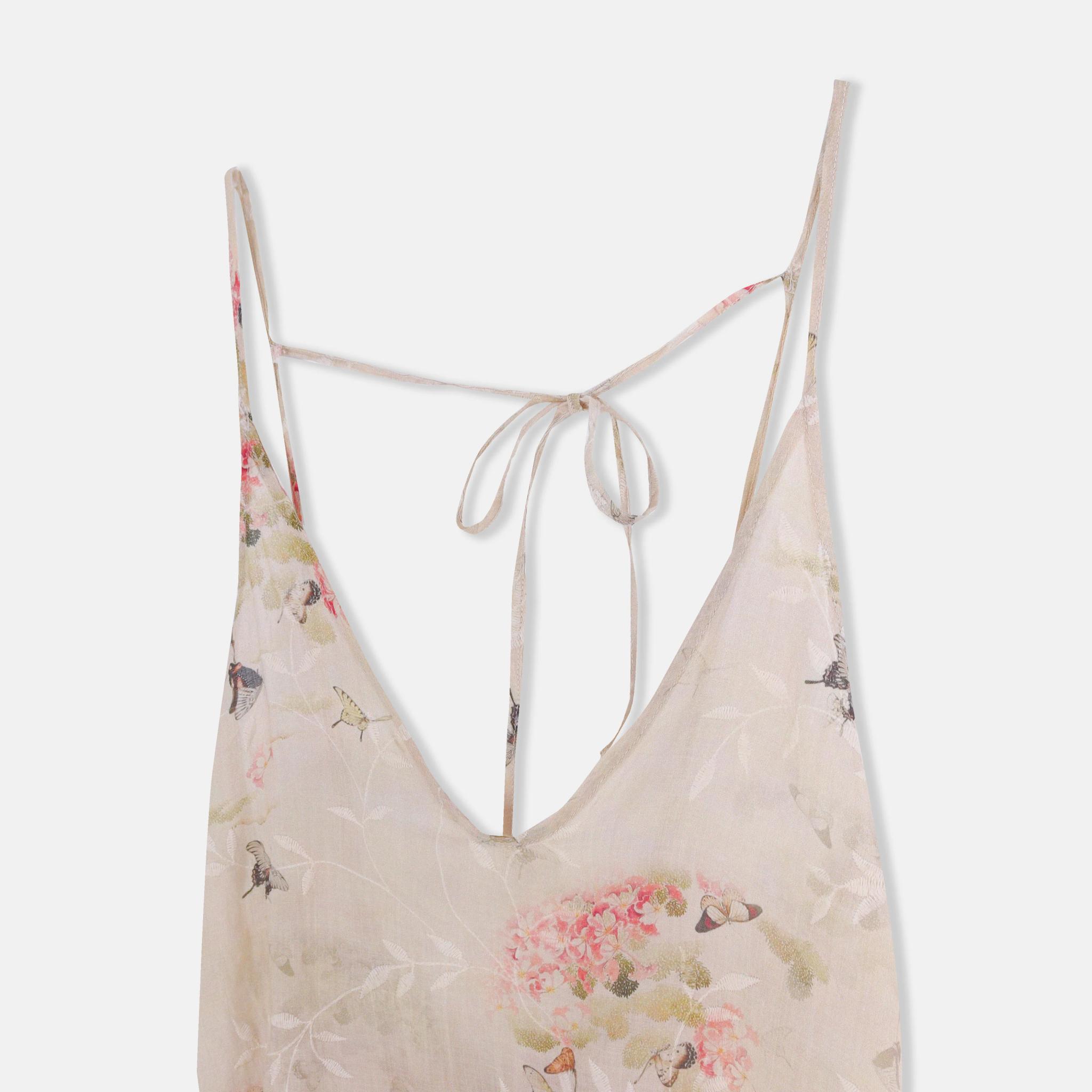 Women's Floral V-Neck Maxi Dress image preview 2