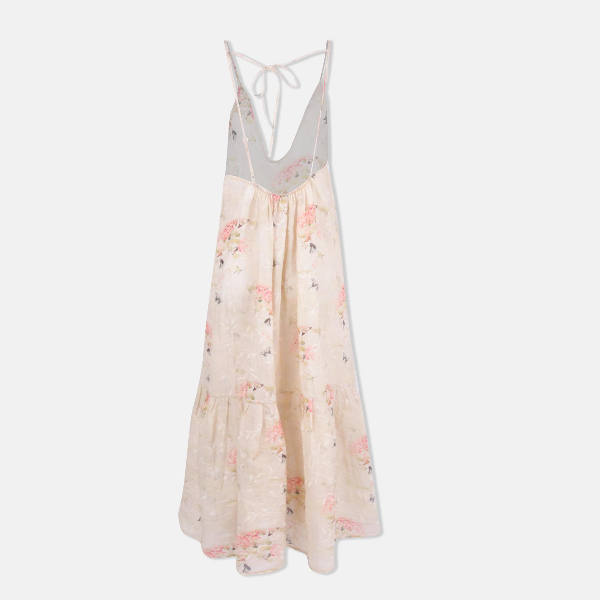 Women's Floral V-Neck Maxi Dress image preview 3