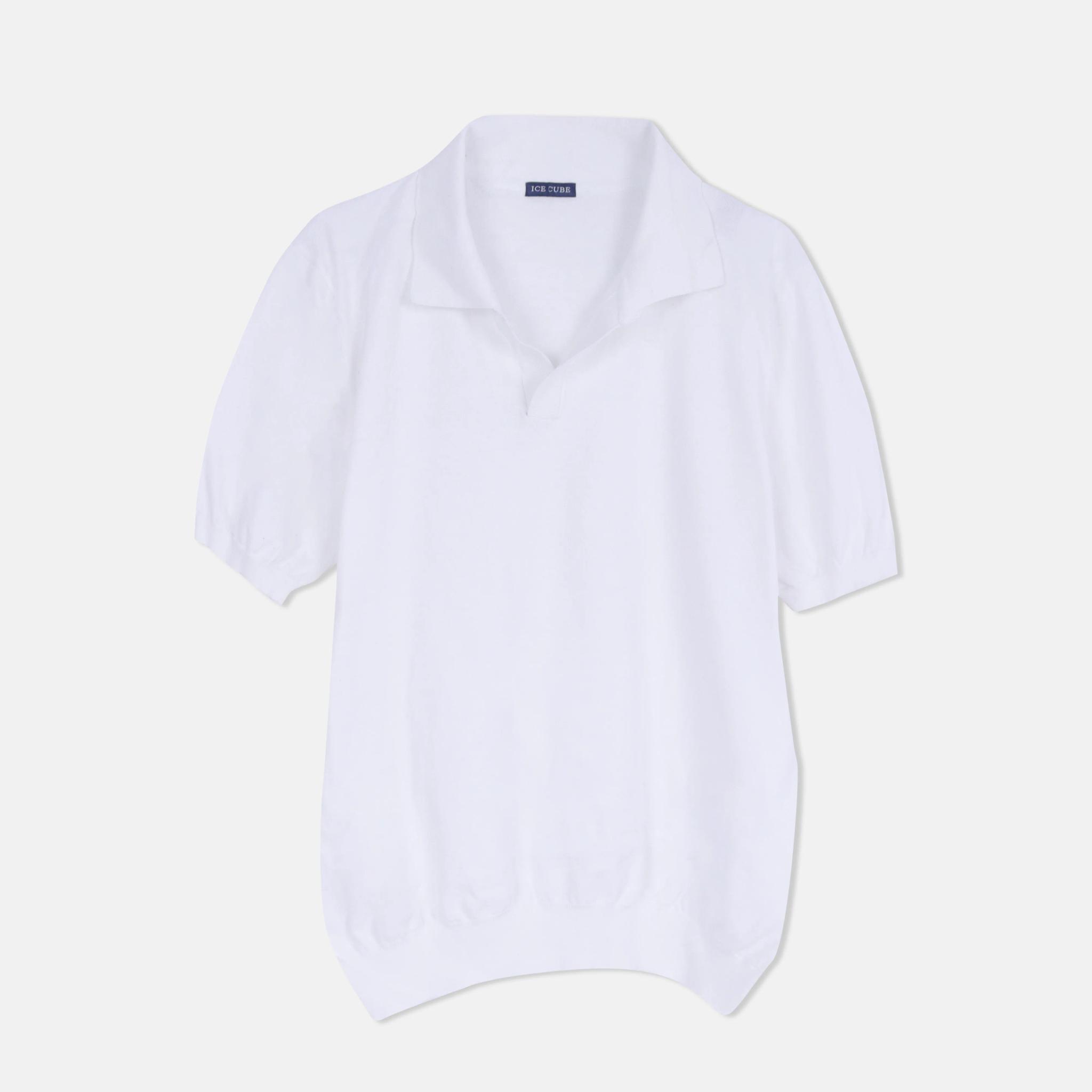Men's 100% Cotton Johnny Collar Polo Shirt alternative product image