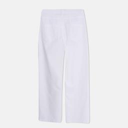 Women's Wide-Leg Linen Blend Trousers Thumbnail 3