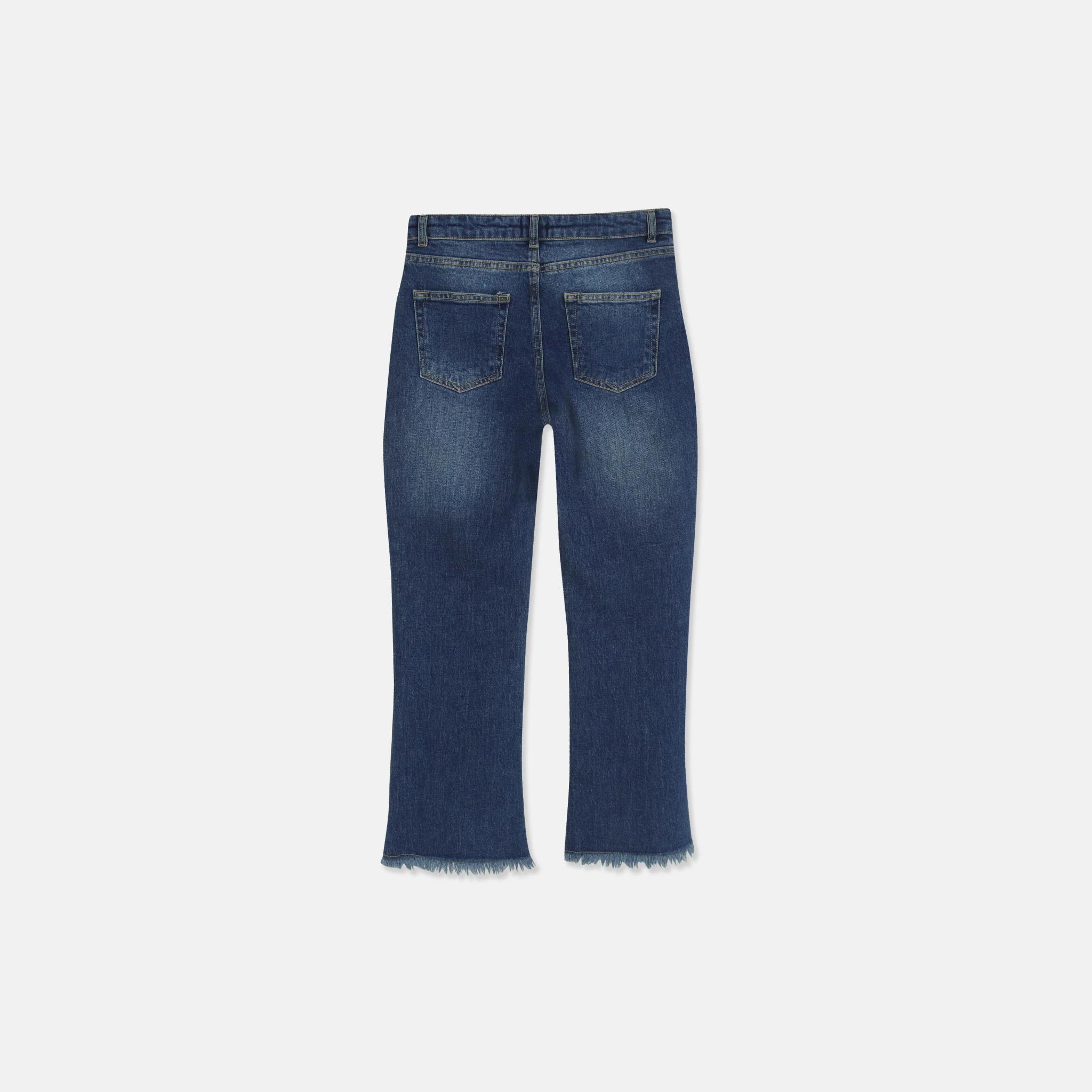 Stretch Cotton Straight Leg Jeans in media preview 3