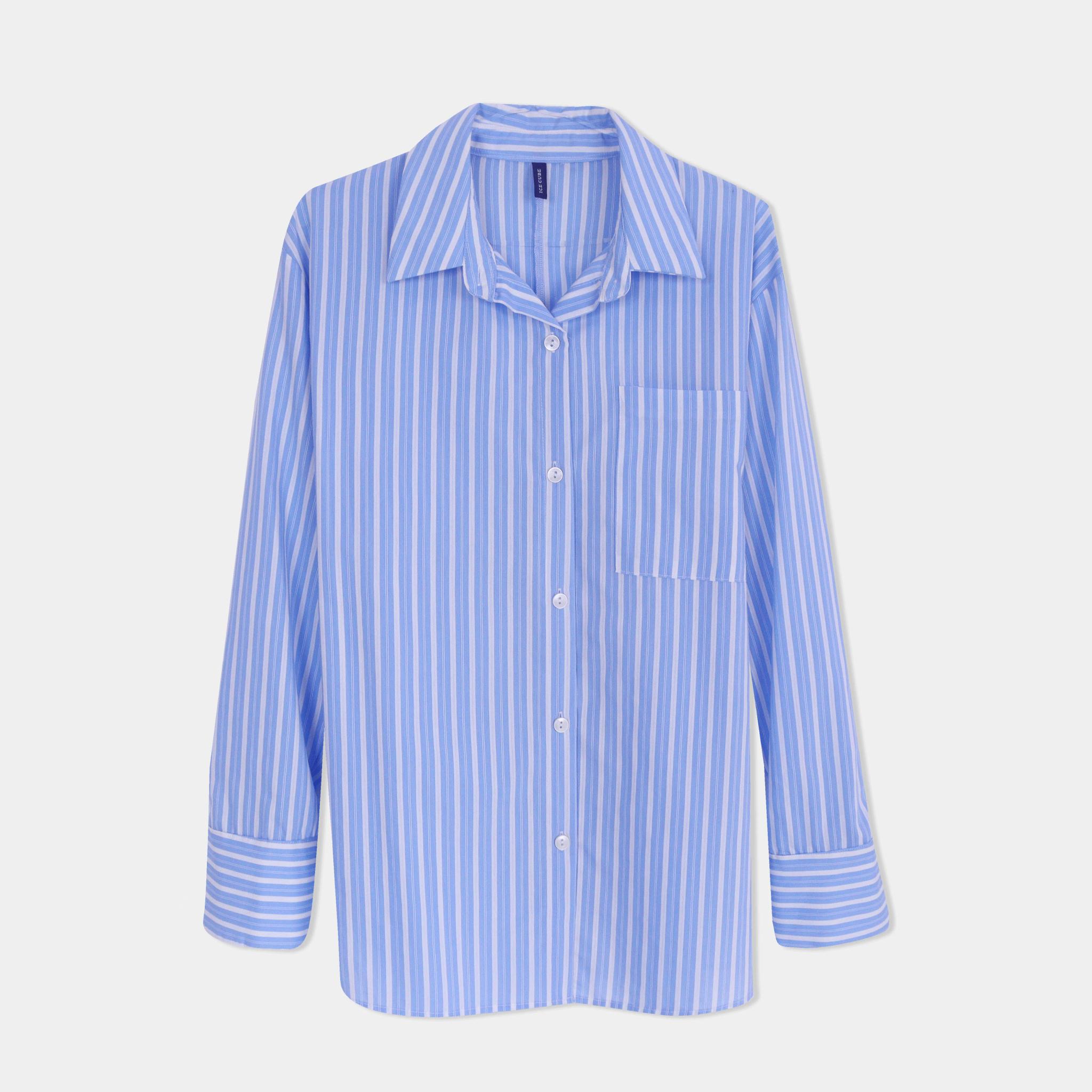 Women's Striped Button-Down Shirt alternative product image