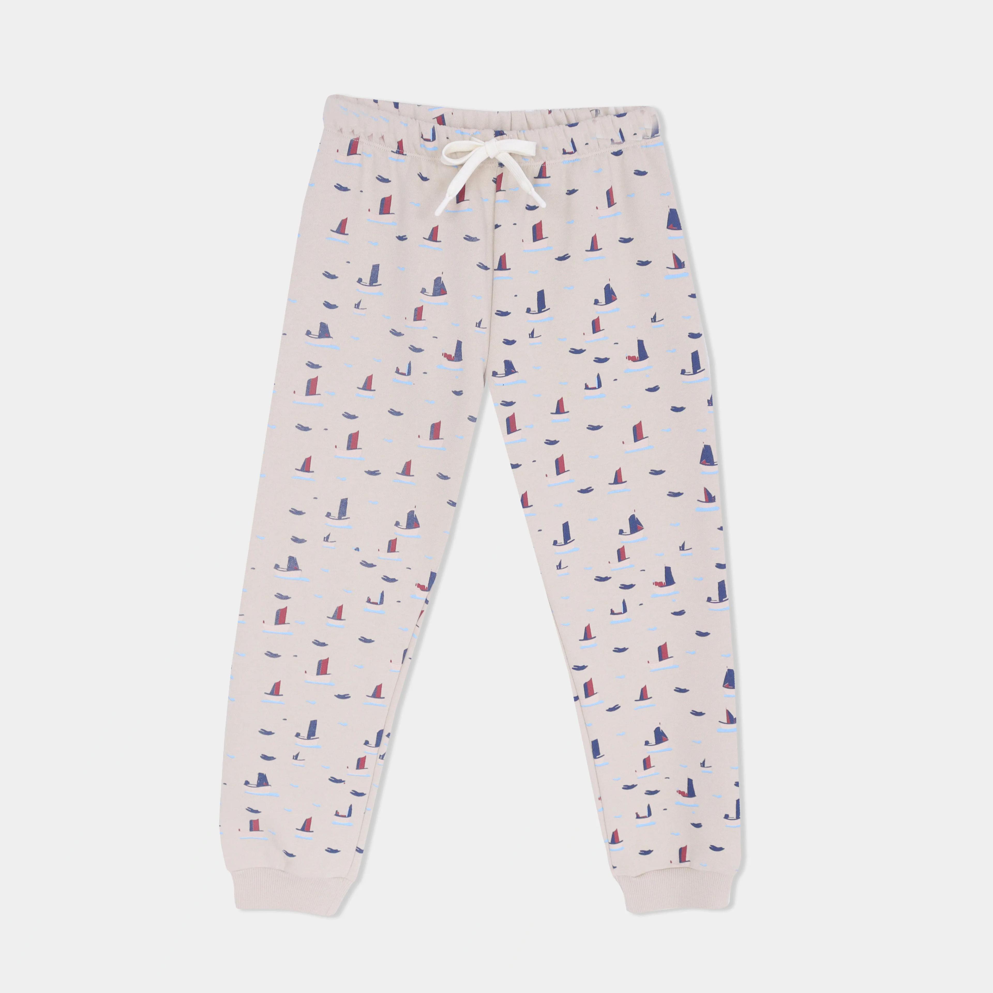 Boys' Cotton Printed Pajama Pants Thumbnail 1