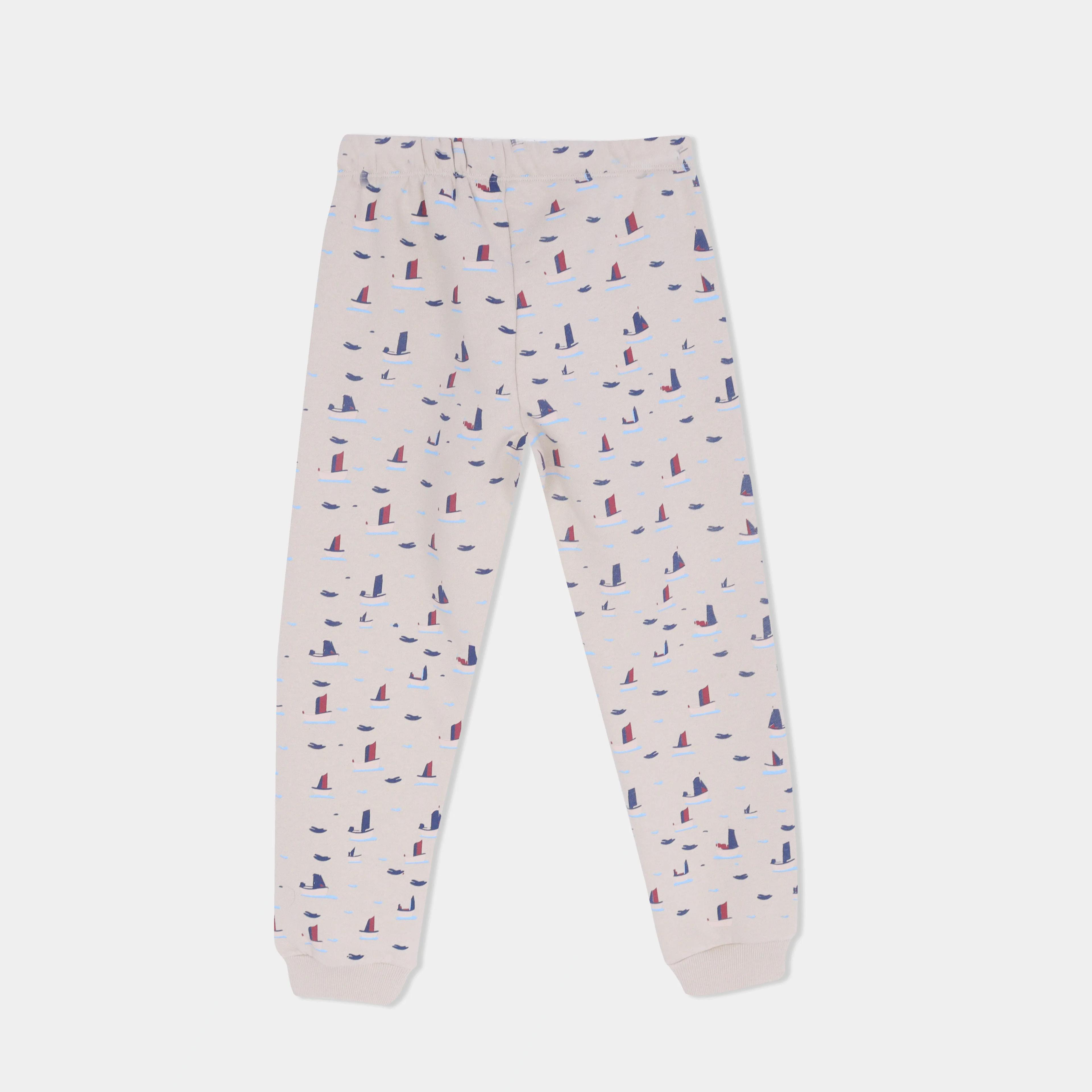Boys' Cotton Printed Pajama Pants Thumbnail 3