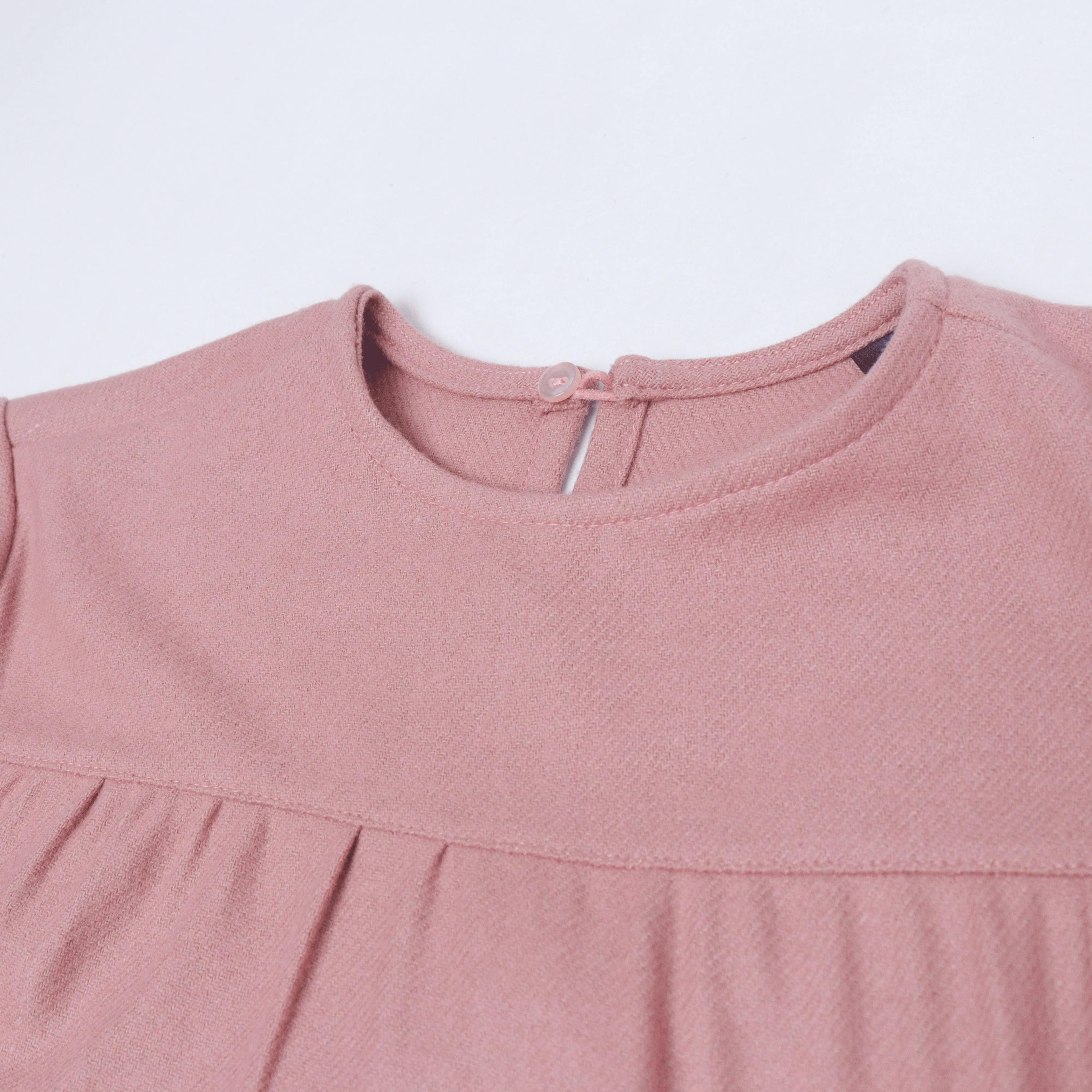 فستان بناتي متعدد الطبقات بأكمام طويلة Thumbnail 2