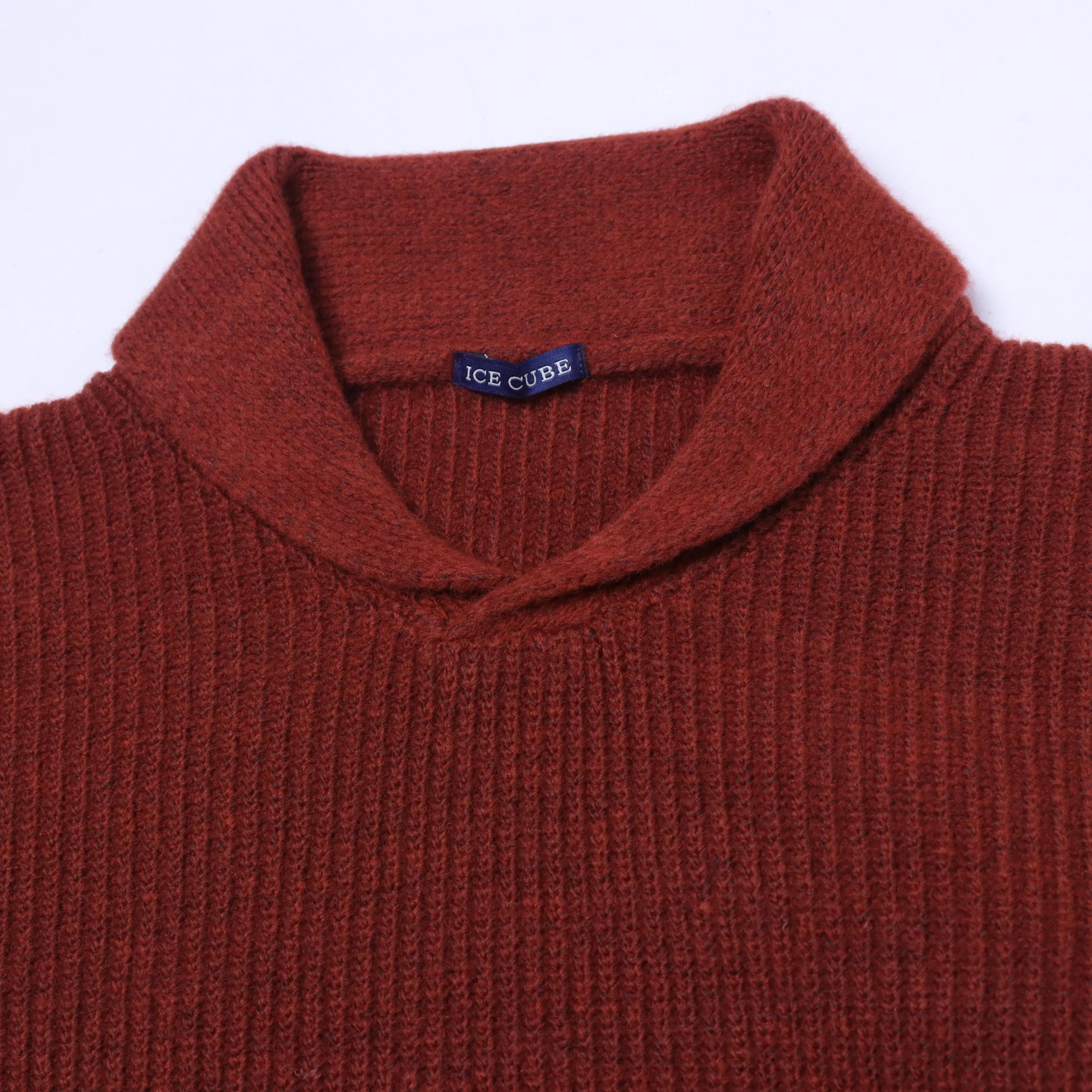 Boys' Shawl Collar Knitted Sweater Thumbnail 2