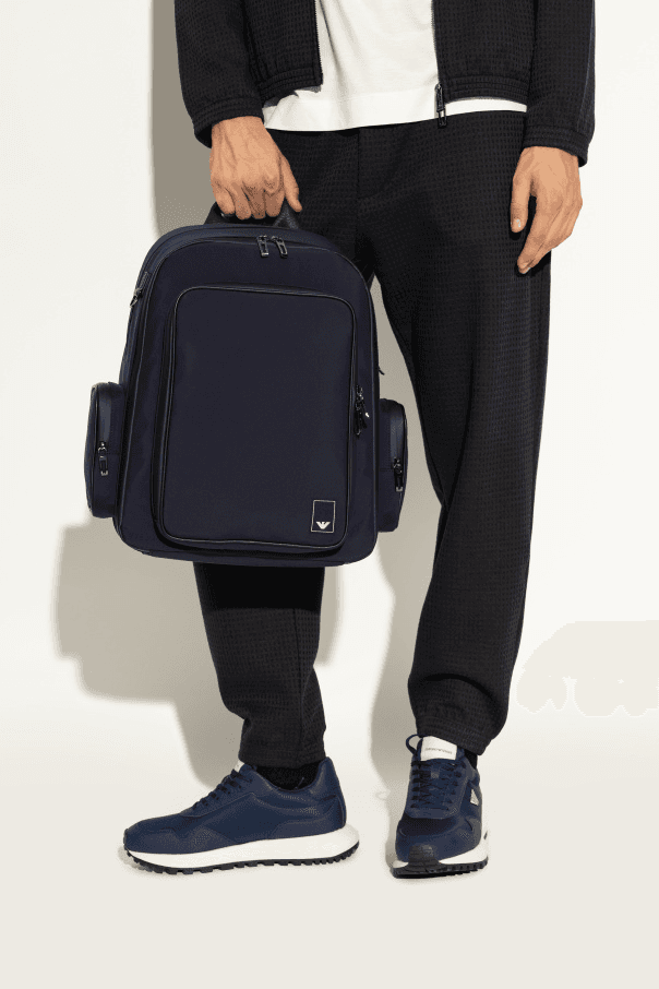 Armani Backpack in Elegant Navy Thumbnail 2