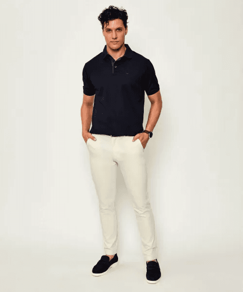 Men's polo shirt with a soft touch and high quality media preview 2