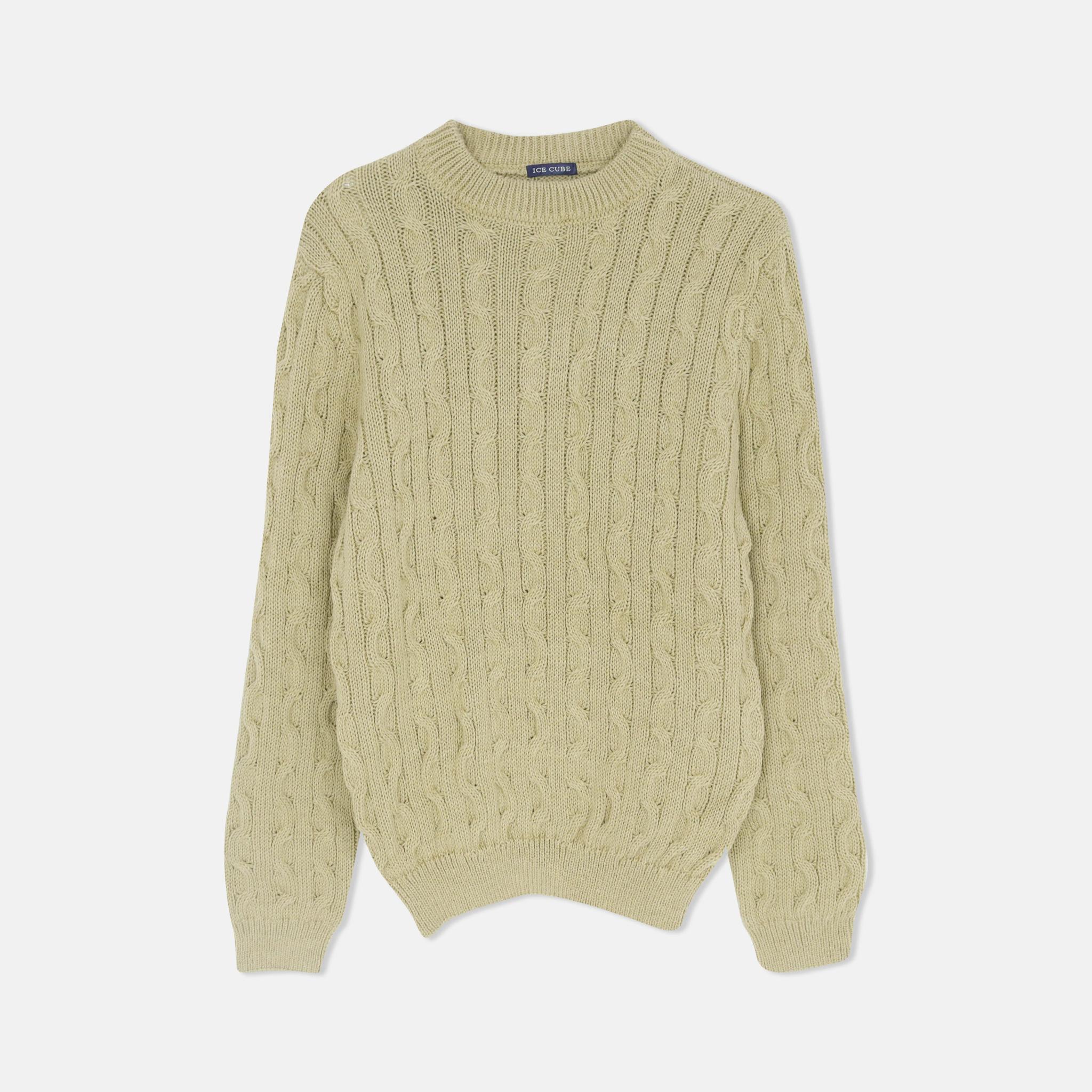 سويتر بياقة مستديرة بتصميم كلاسيكي alternative product image