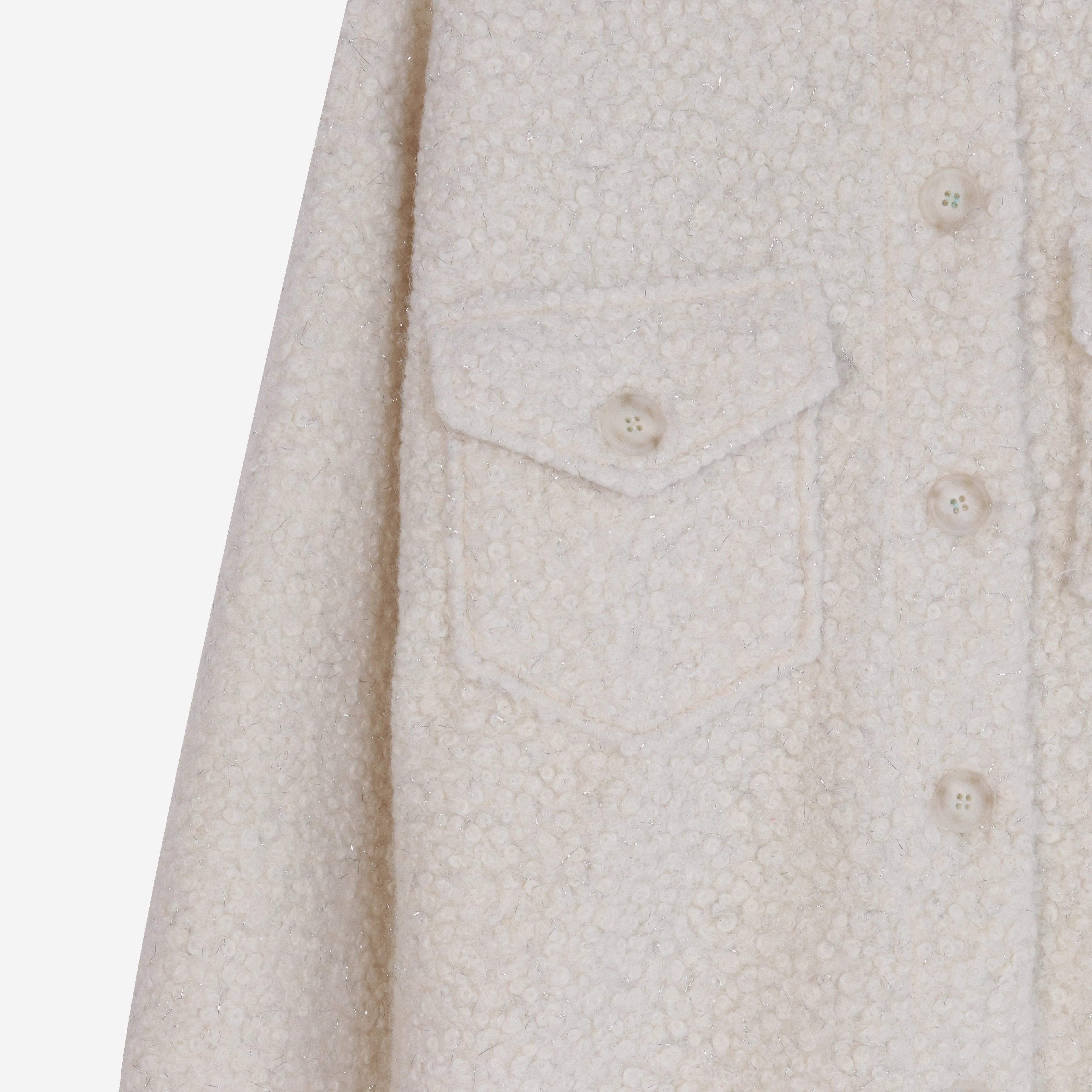 Bouclé Button-Up Jacket for Women Thumbnail 2