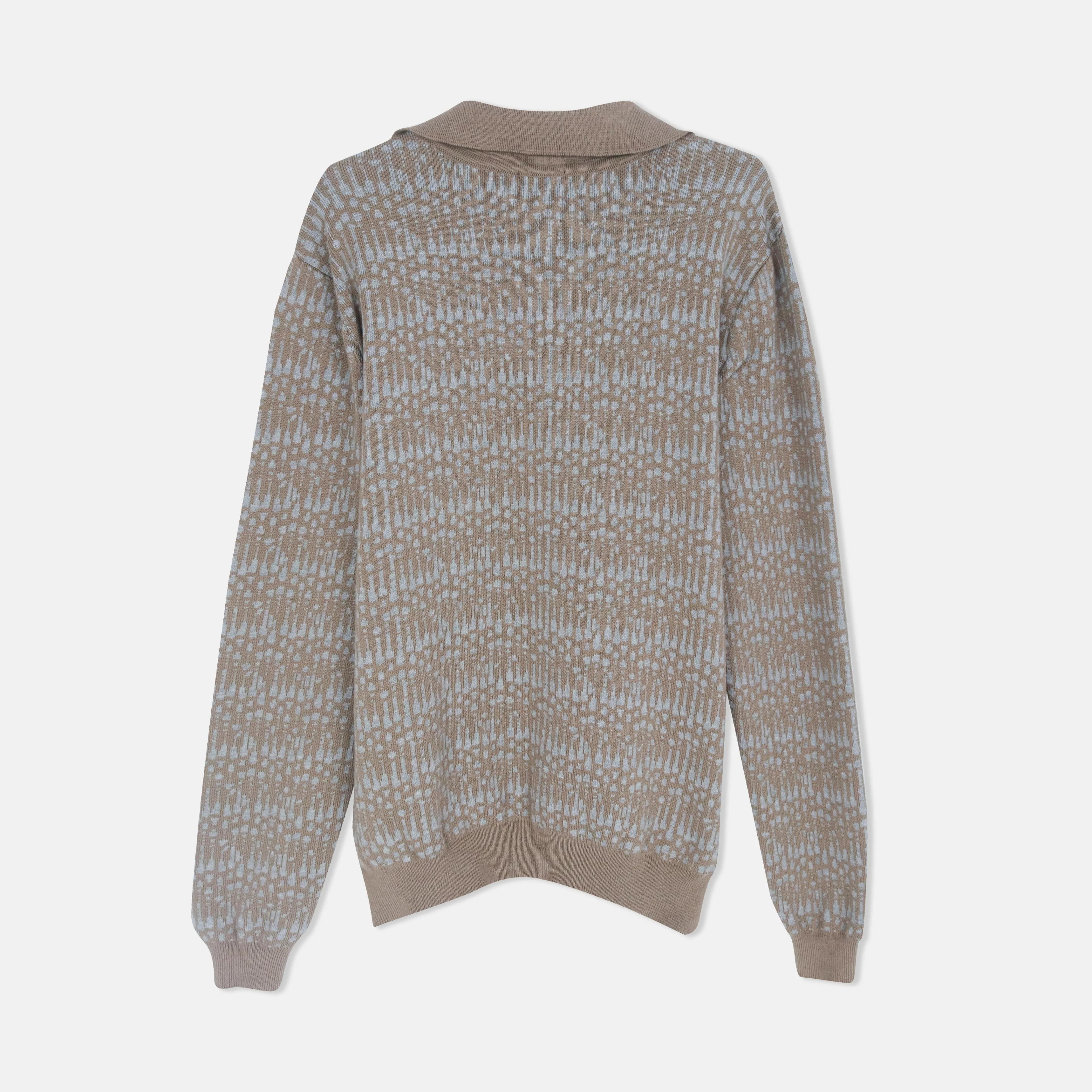 Men's Collared Patterned Sweater Thumbnail 3