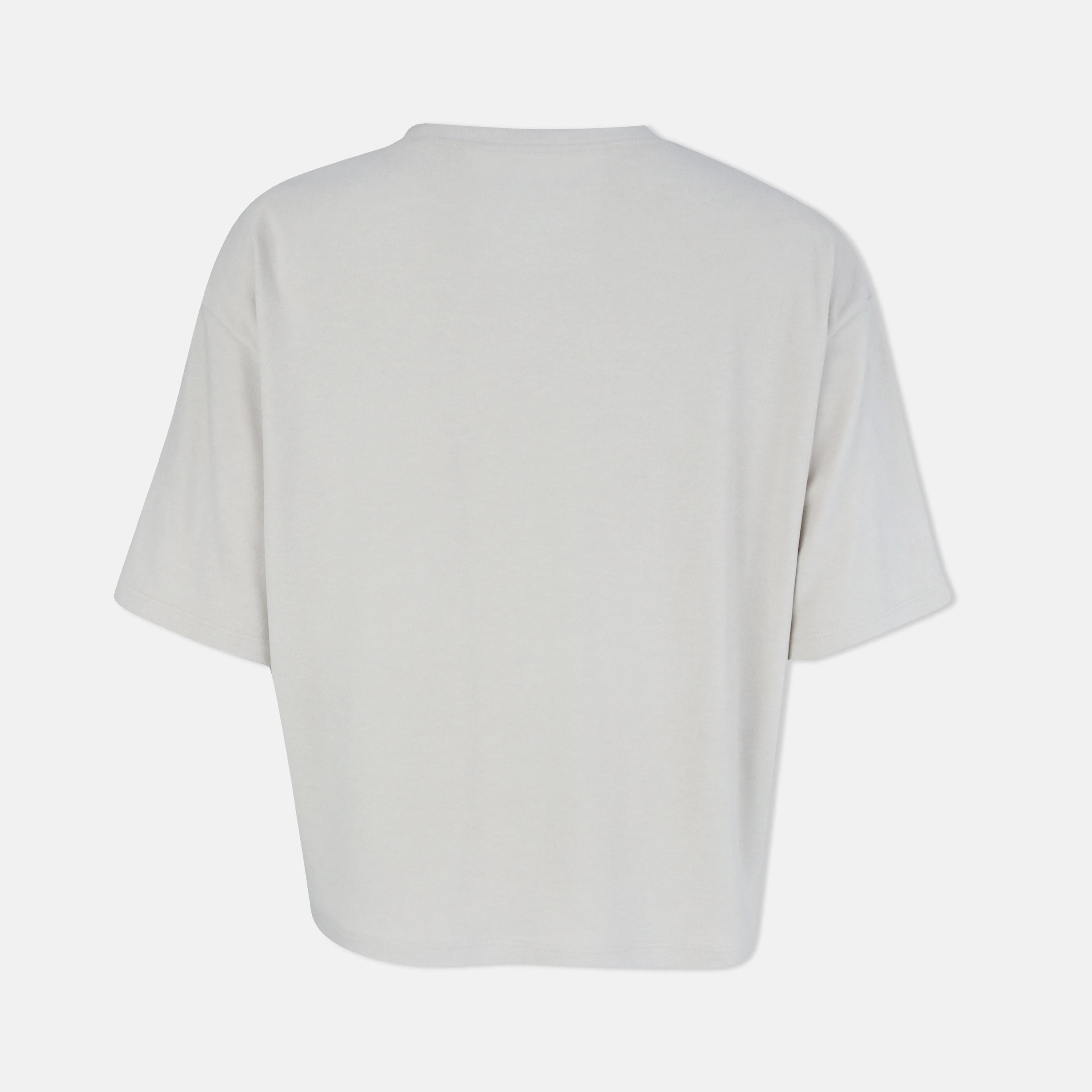 Women's Crew Neck Viscose Blend Tee Thumbnail 3