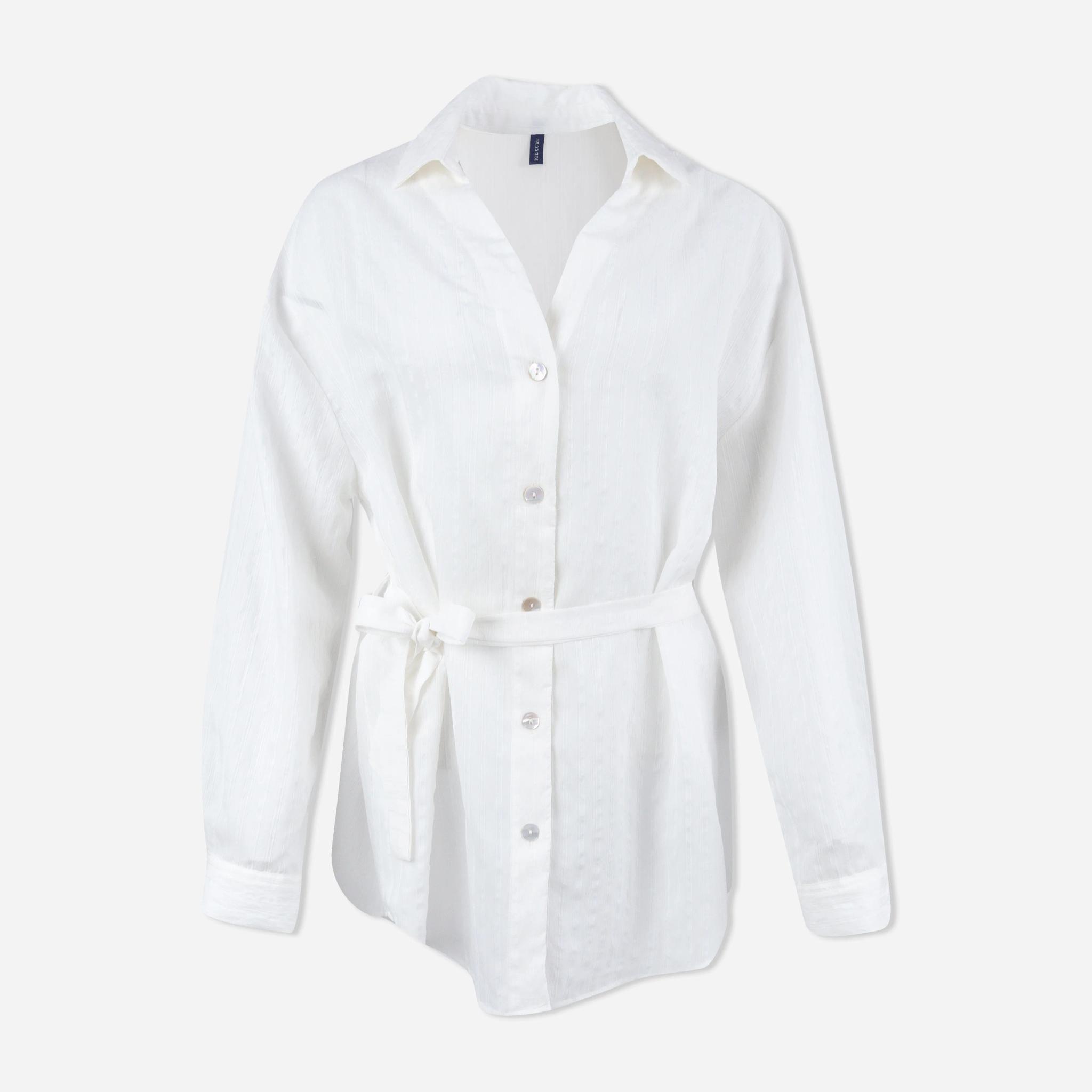 Women's Long Sleeve Shirt with Tie Waist alternative product image