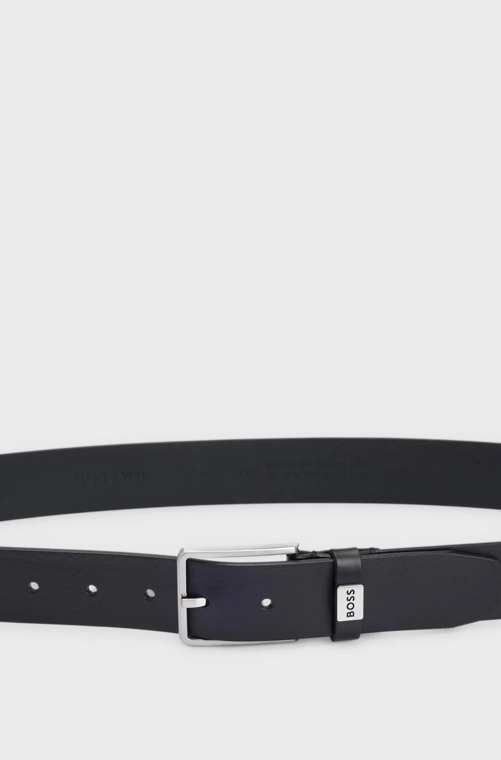 Men's belt featuring an elegant design made of genuine leather media preview 4