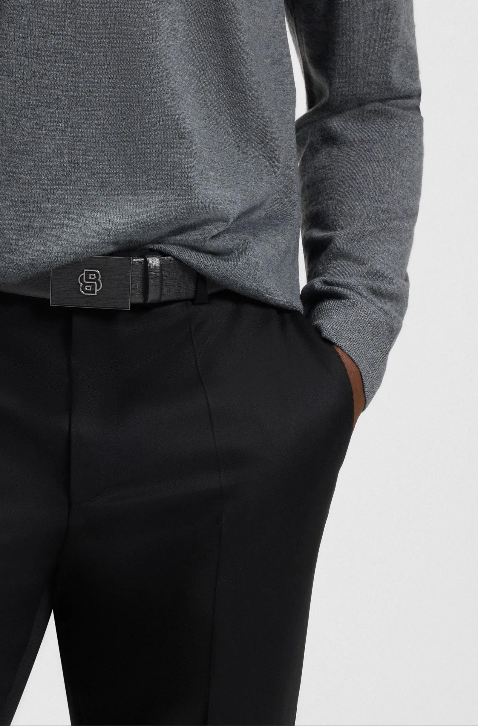 Men's belt featuring a metal buckle for a modern touch media preview 2