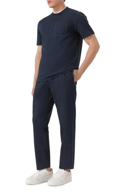 Relaxed fit trousers in soft jersey fabric alternative product image