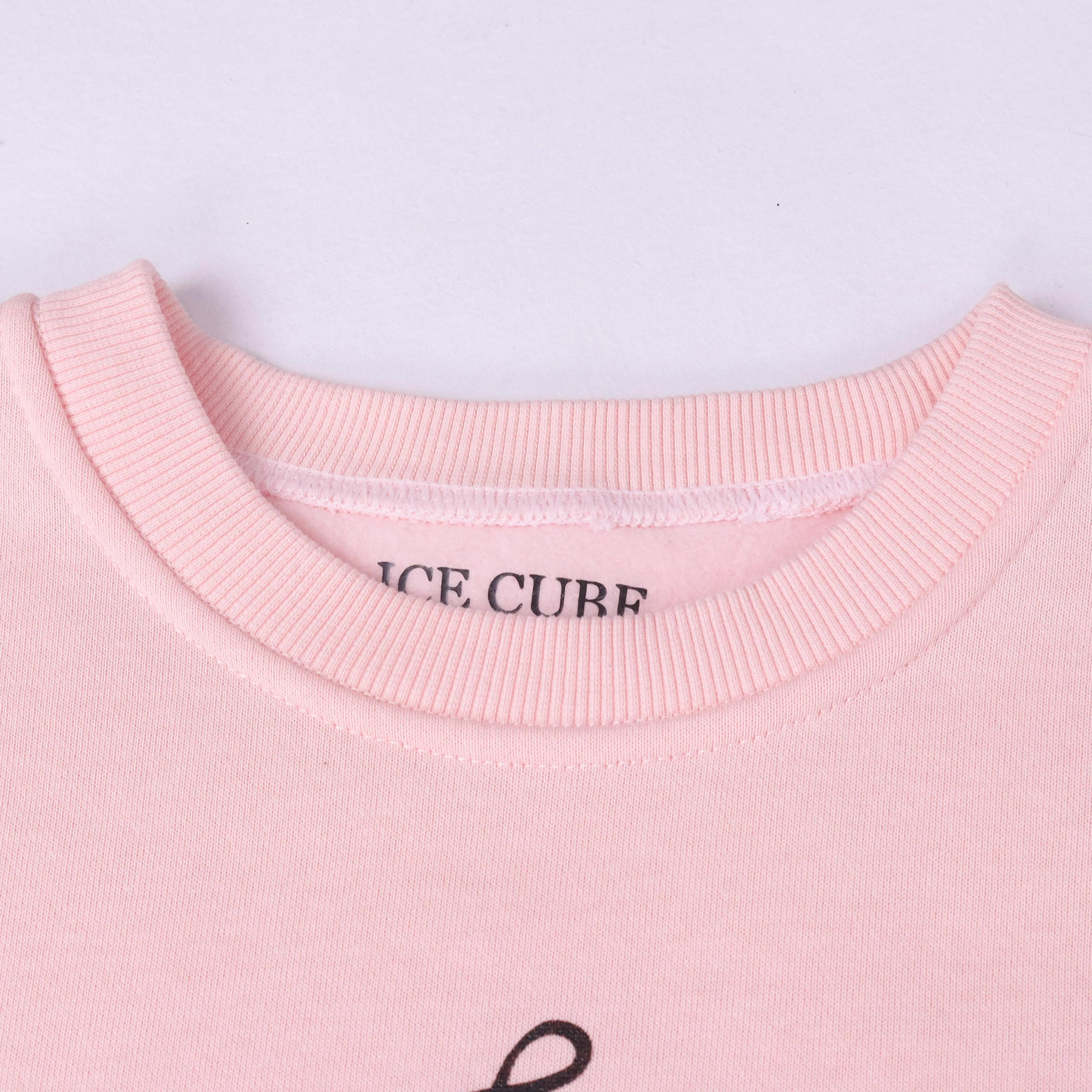 سترة من مزيج القطن باللون الوردي "إصدار لطيف" مع تفاصيل فيونكة Thumbnail 2