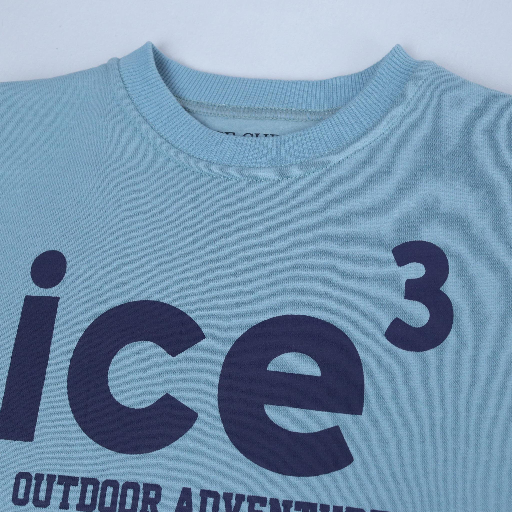 Boys' Graphic Cotton Blend Sweater - Crew Neck media preview 2