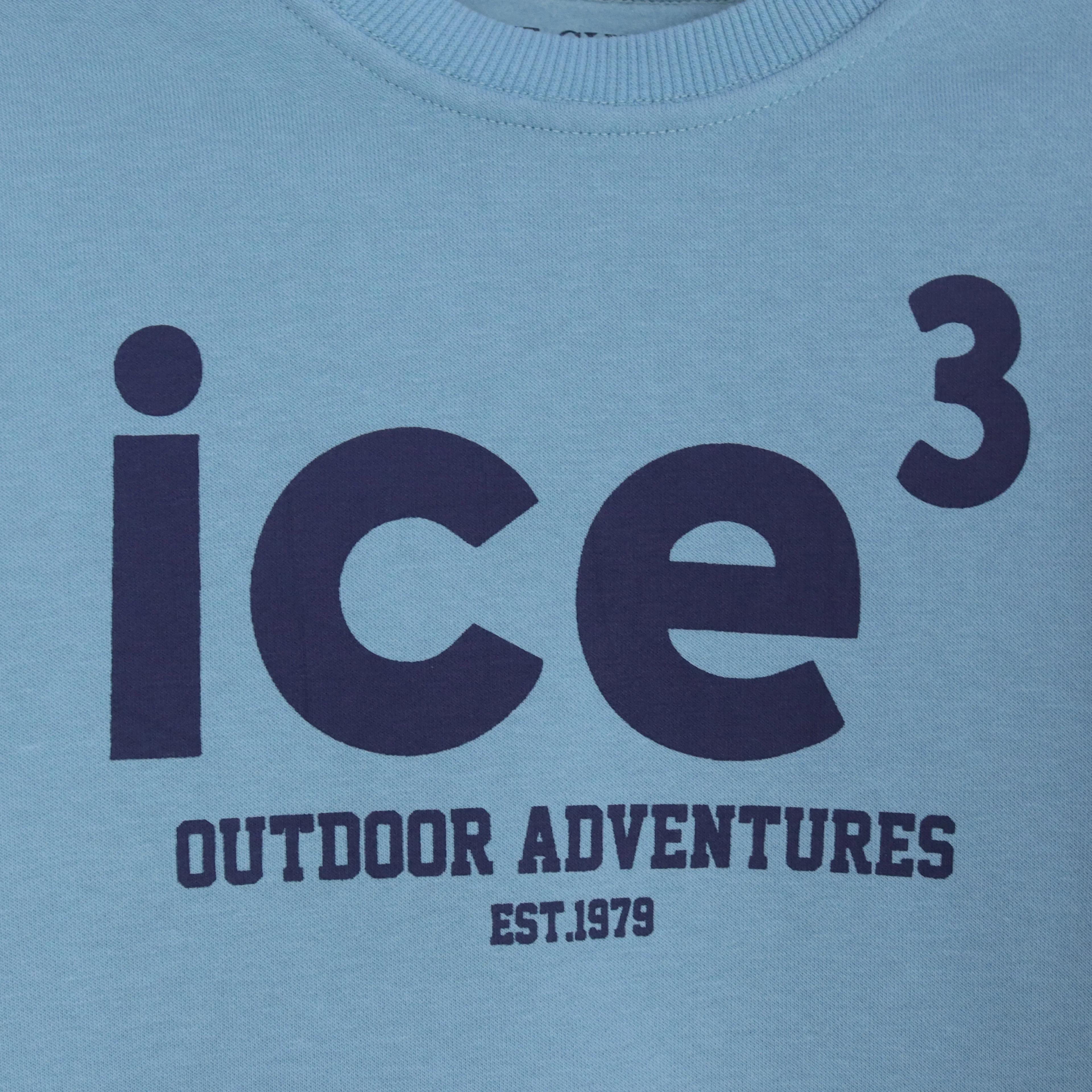 Boys' Graphic Cotton Blend Sweater - Crew Neck Thumbnail 3