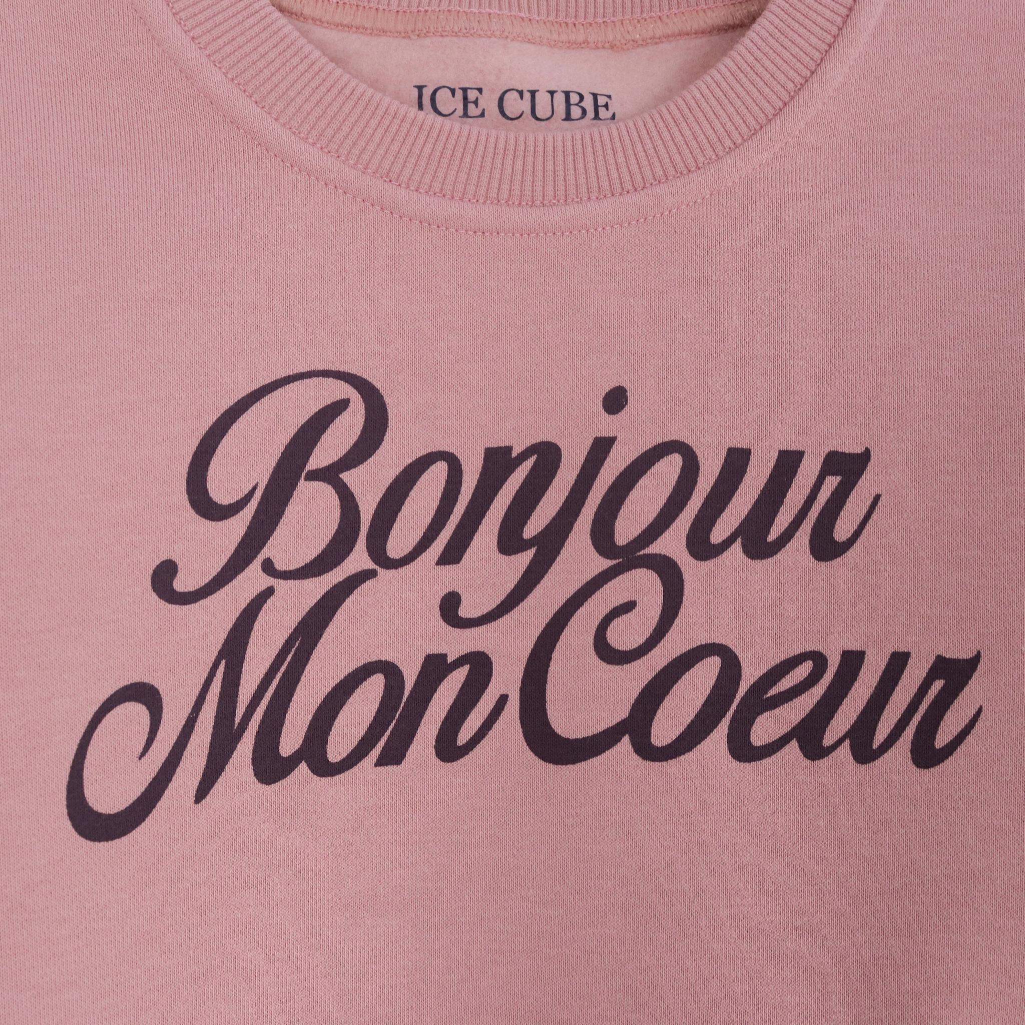 سترة قطنية بشعار فرنسي للبنات media preview 3