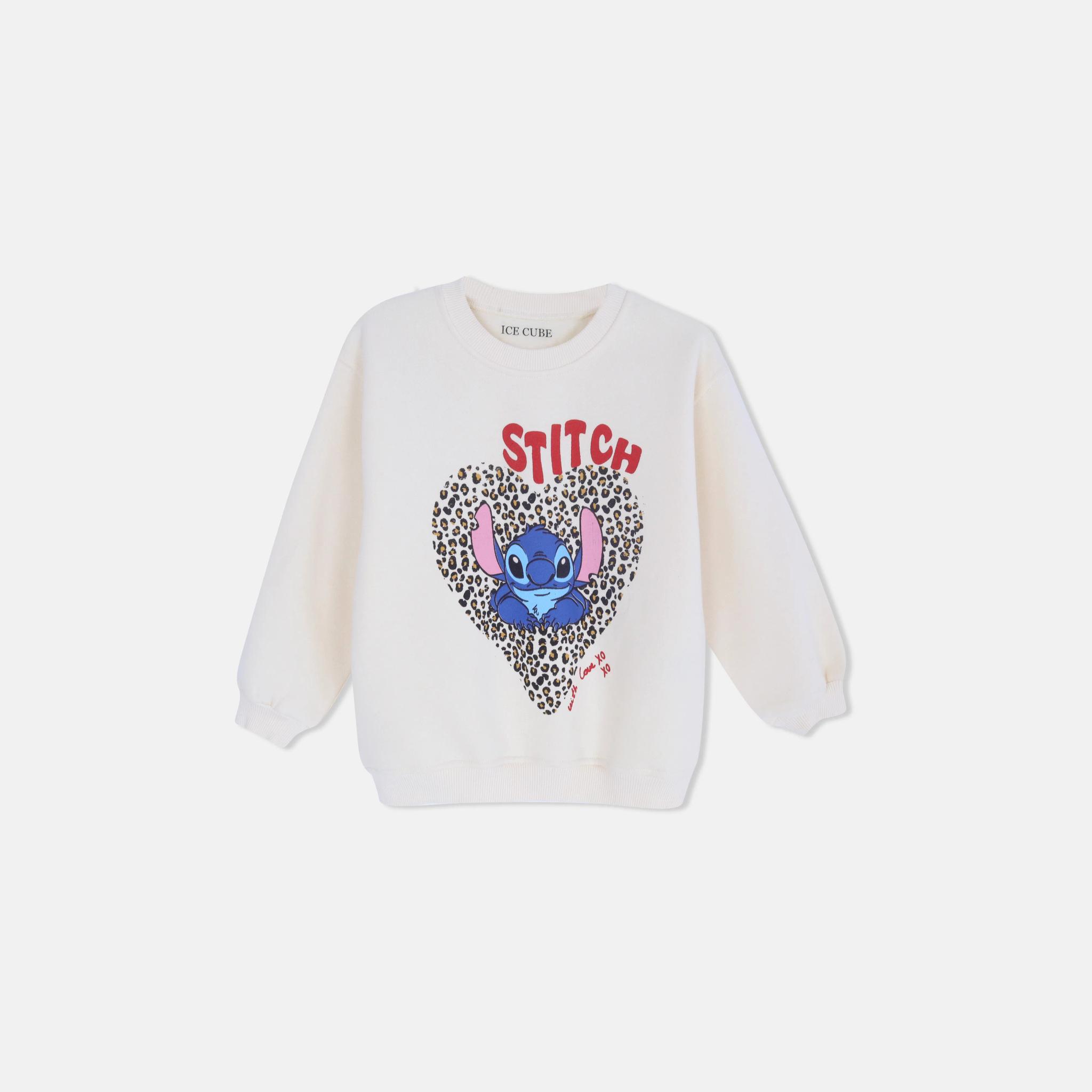 Girls' Stitch Graphic Crewneck Sweater alternative product image