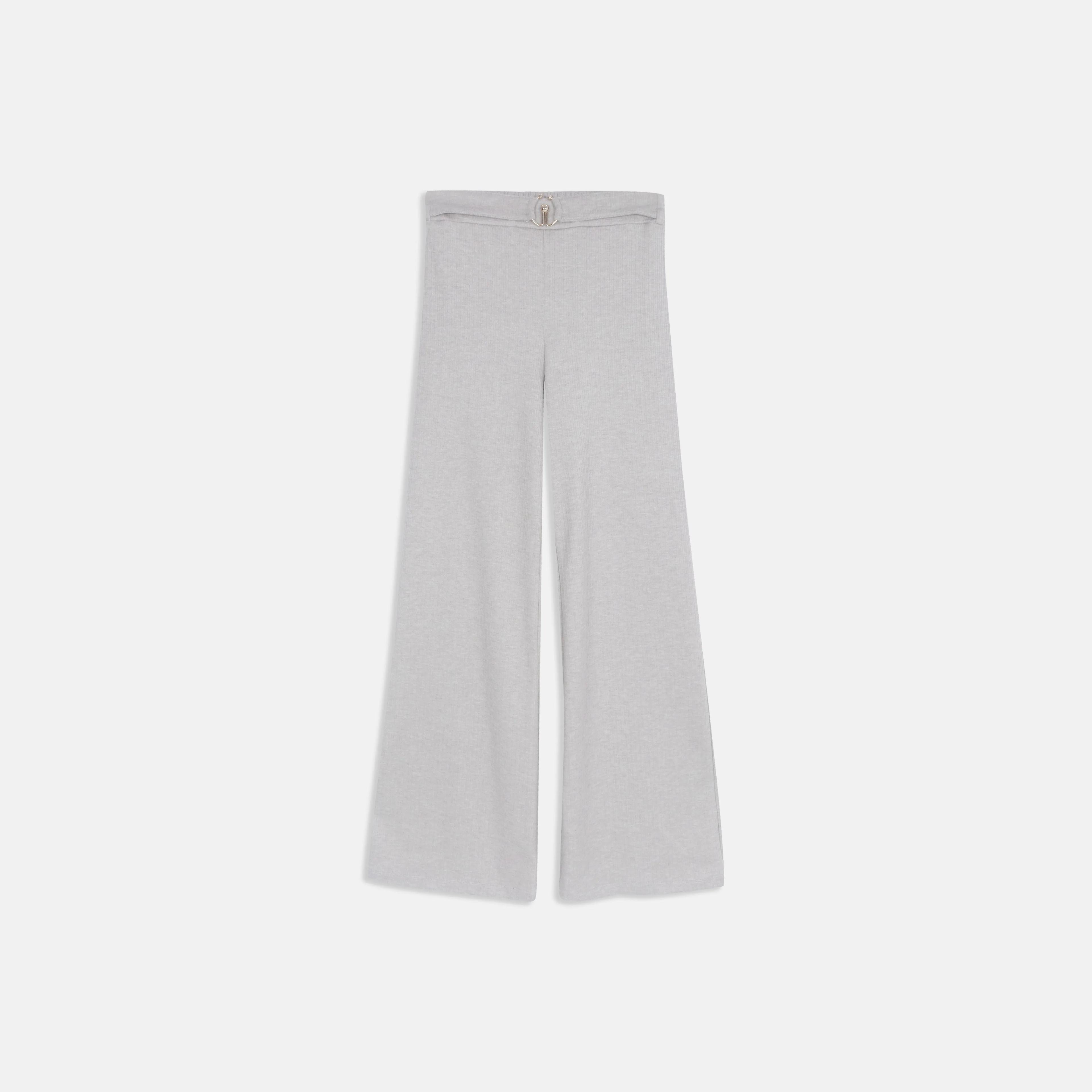 High-Rise Flowy Knit Pants Thumbnail 1
