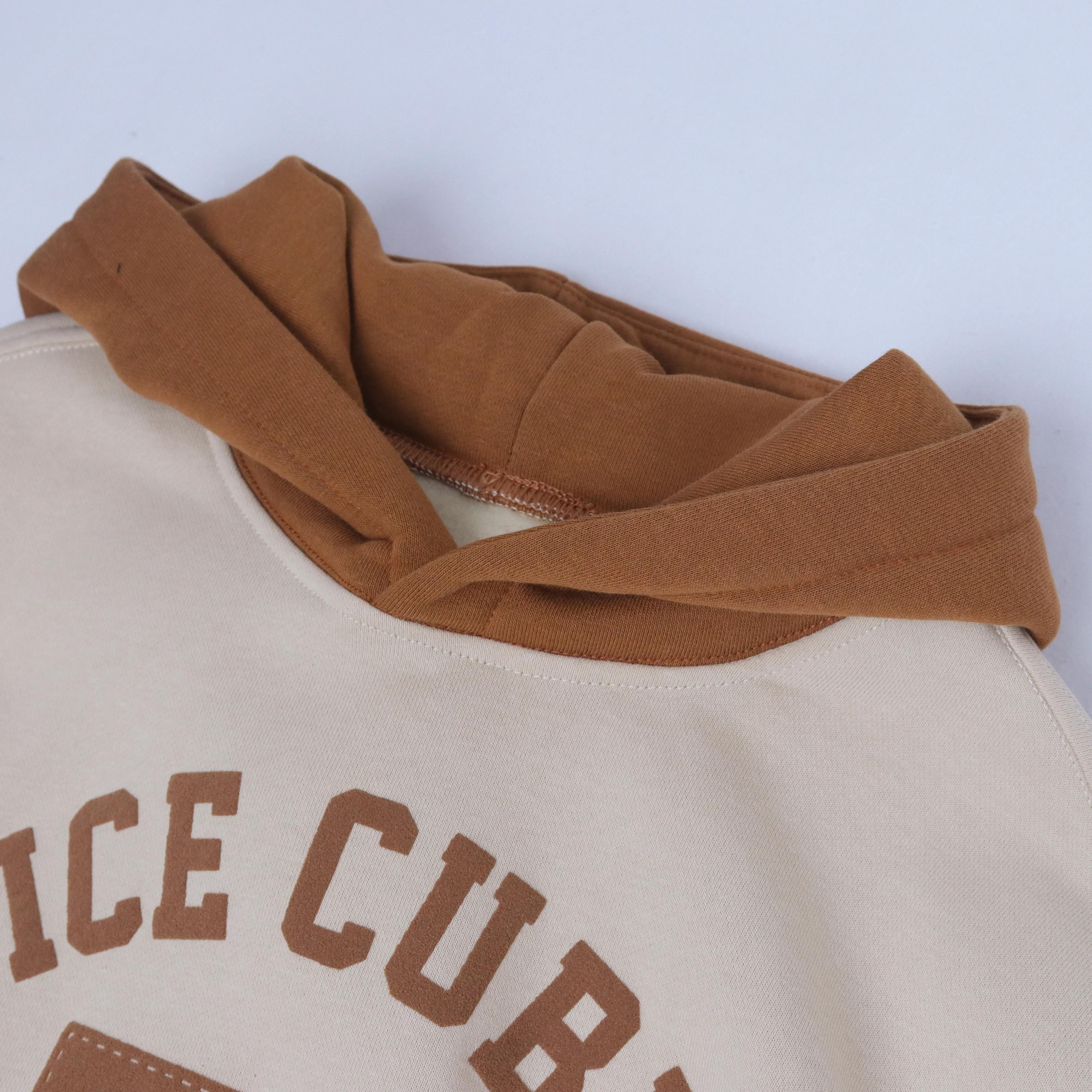 Boys' Contrast Hooded Graphic Sweatshirt Thumbnail 2