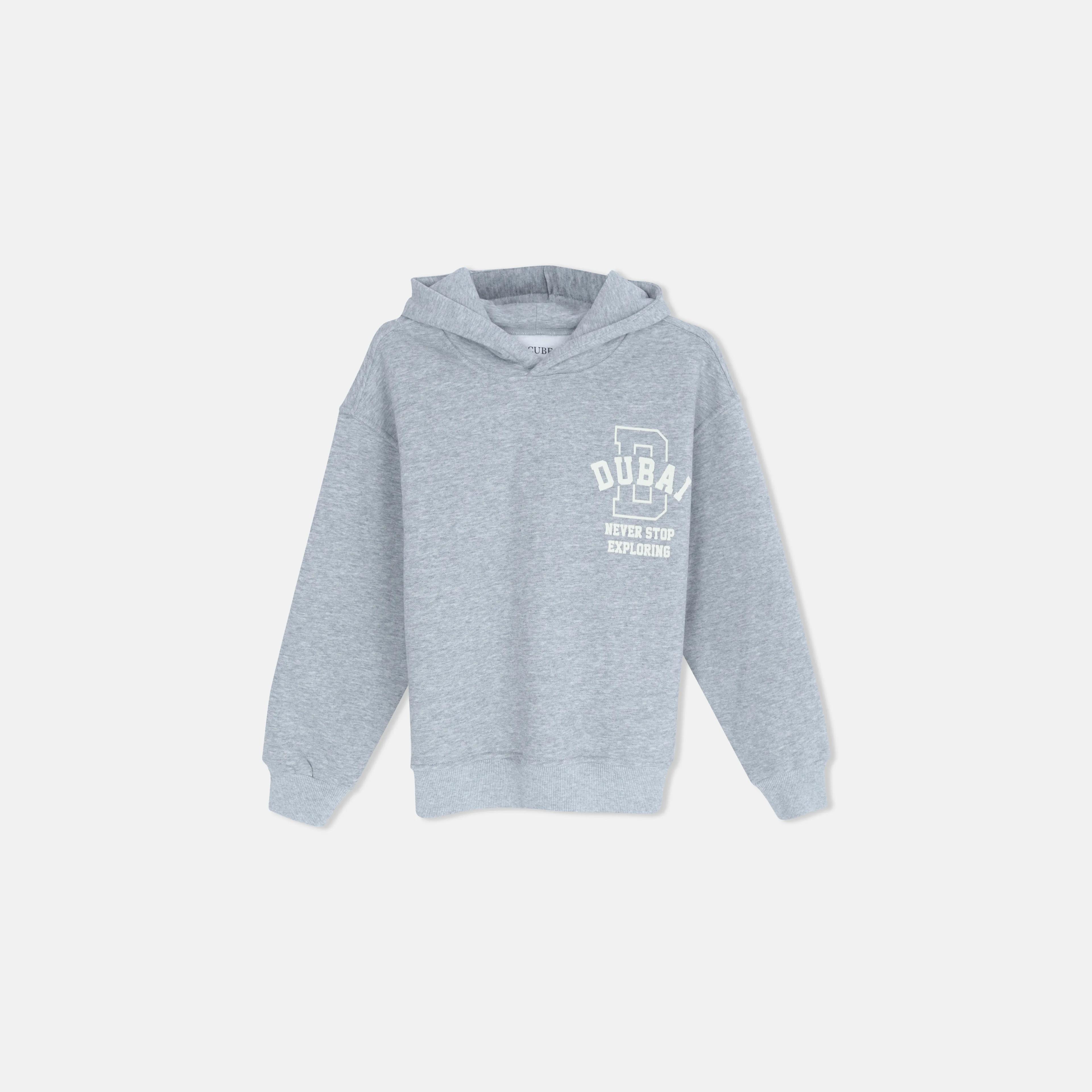 Boys' Dubai Graphic Print Pullover Hoodie Thumbnail 1