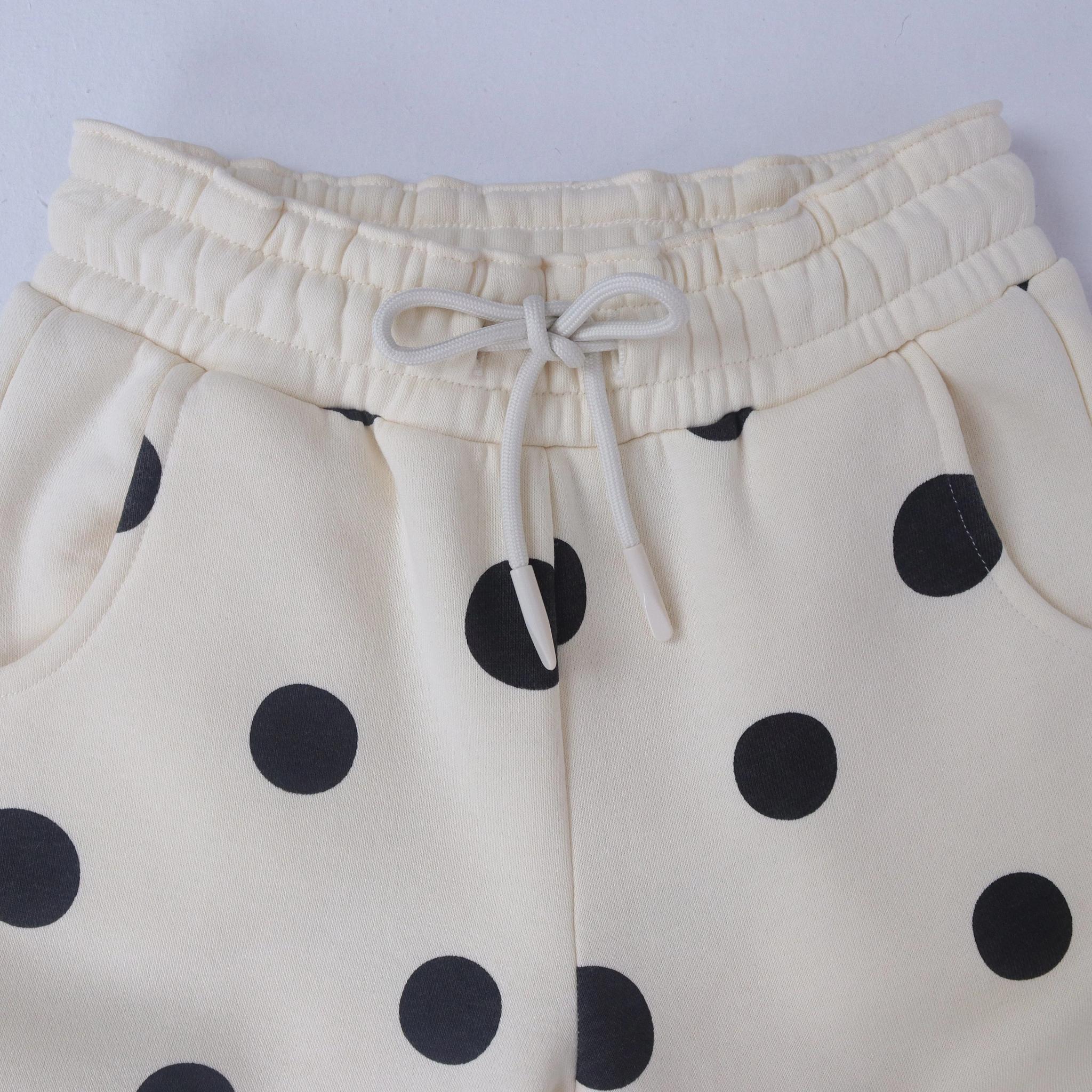 Girls' Polka Dot Graphic Jogger Pants media preview 2