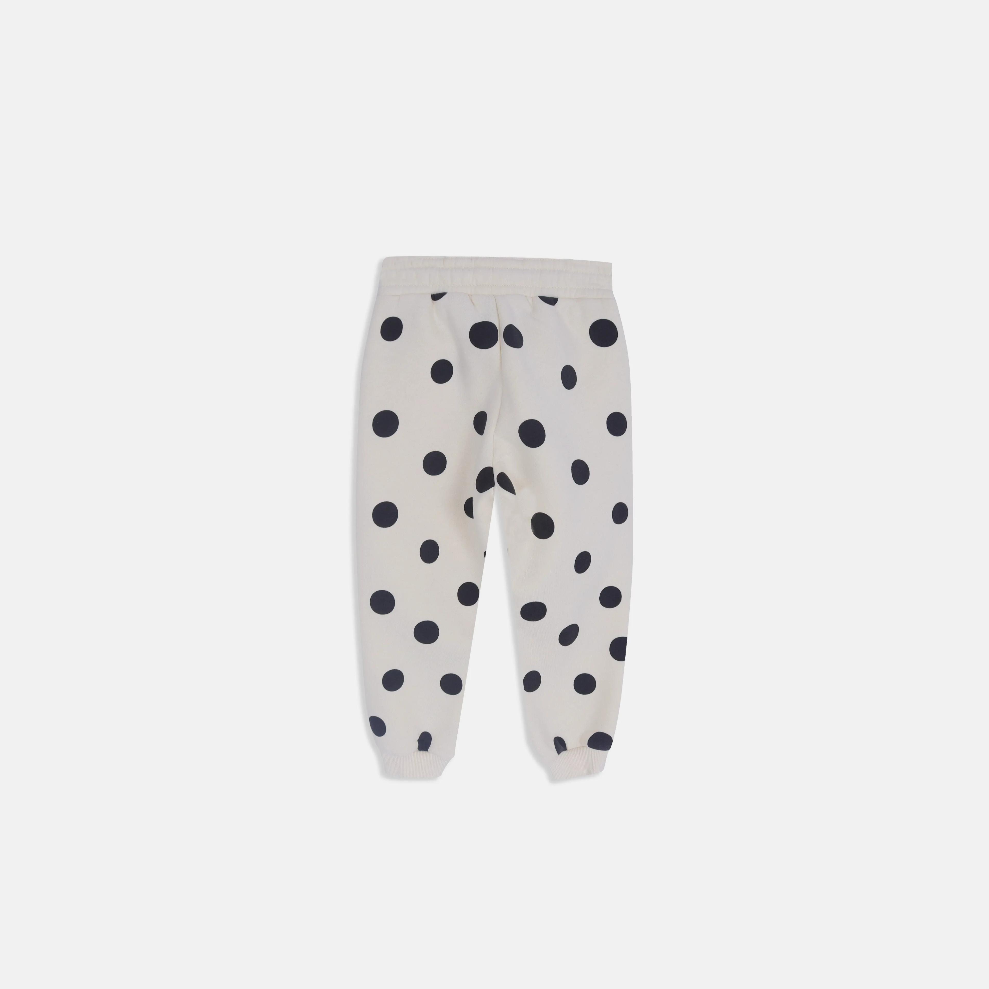 Girls' Polka Dot Graphic Jogger Pants Thumbnail 3