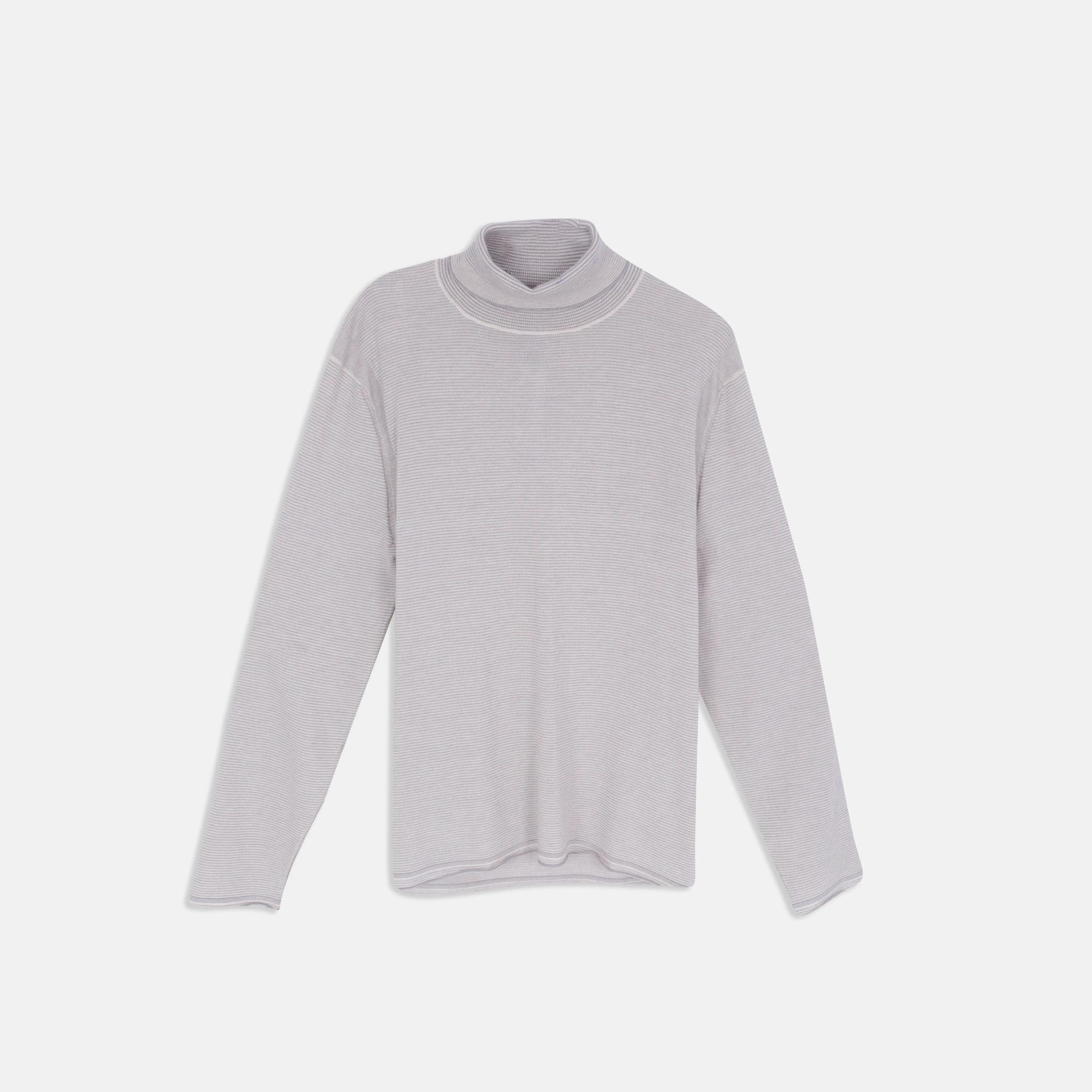 Men's Long Sleeve Wool Blend Mock Neck Sweater alternative product image