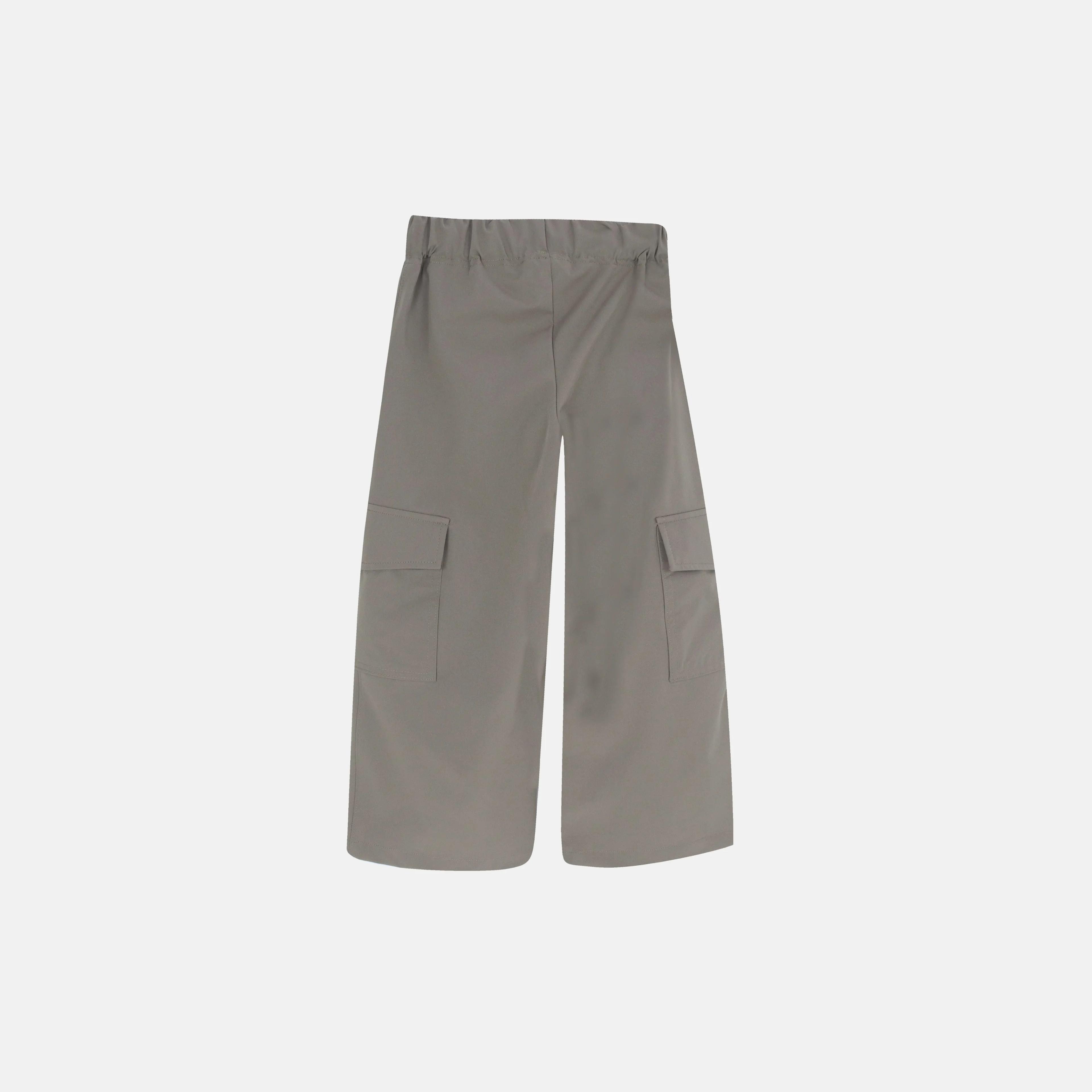 بنطلون رياضي مطاطي من مزيج القطن للبنات Thumbnail 4