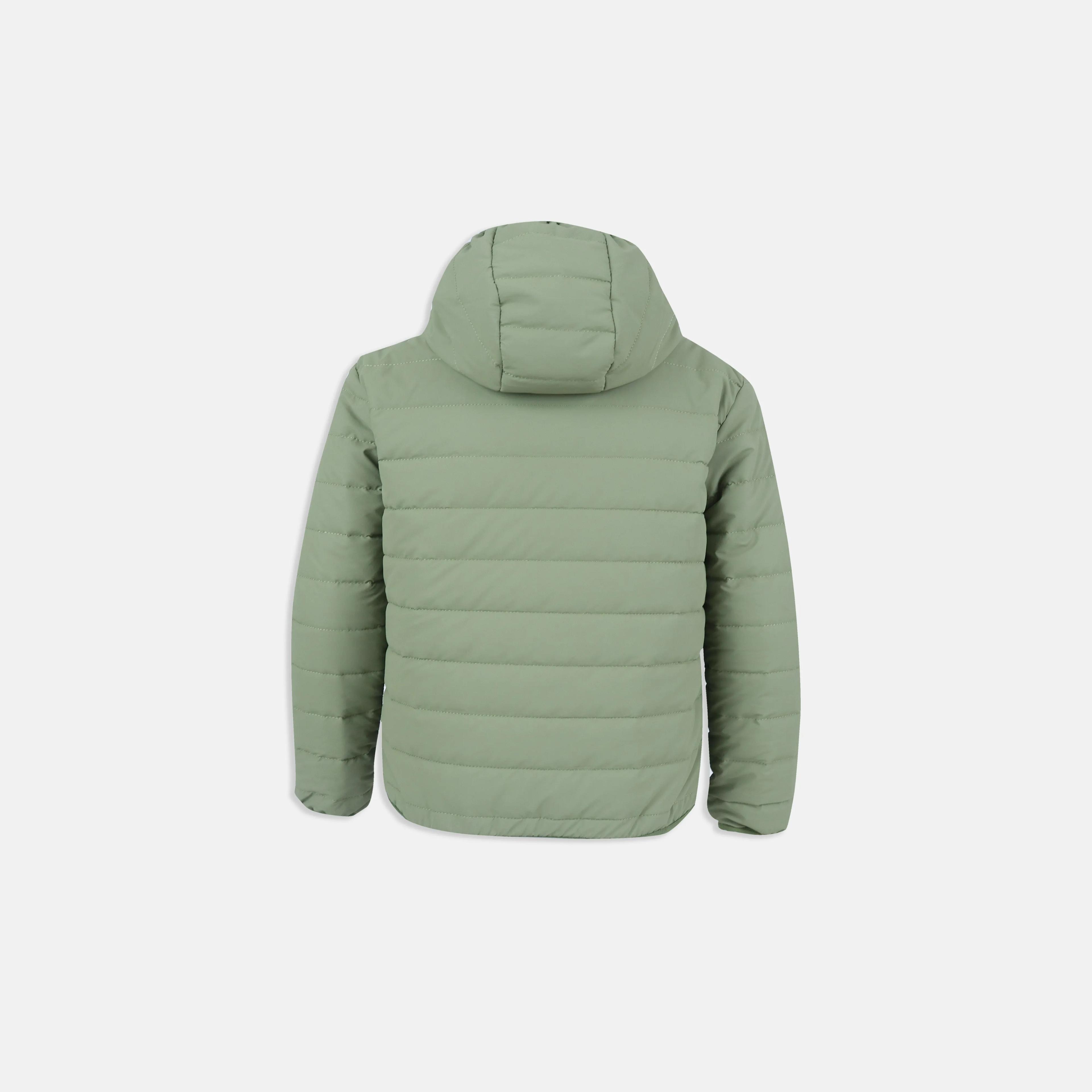 سترة منفوخة بغطاء رأس للأولاد Thumbnail 4