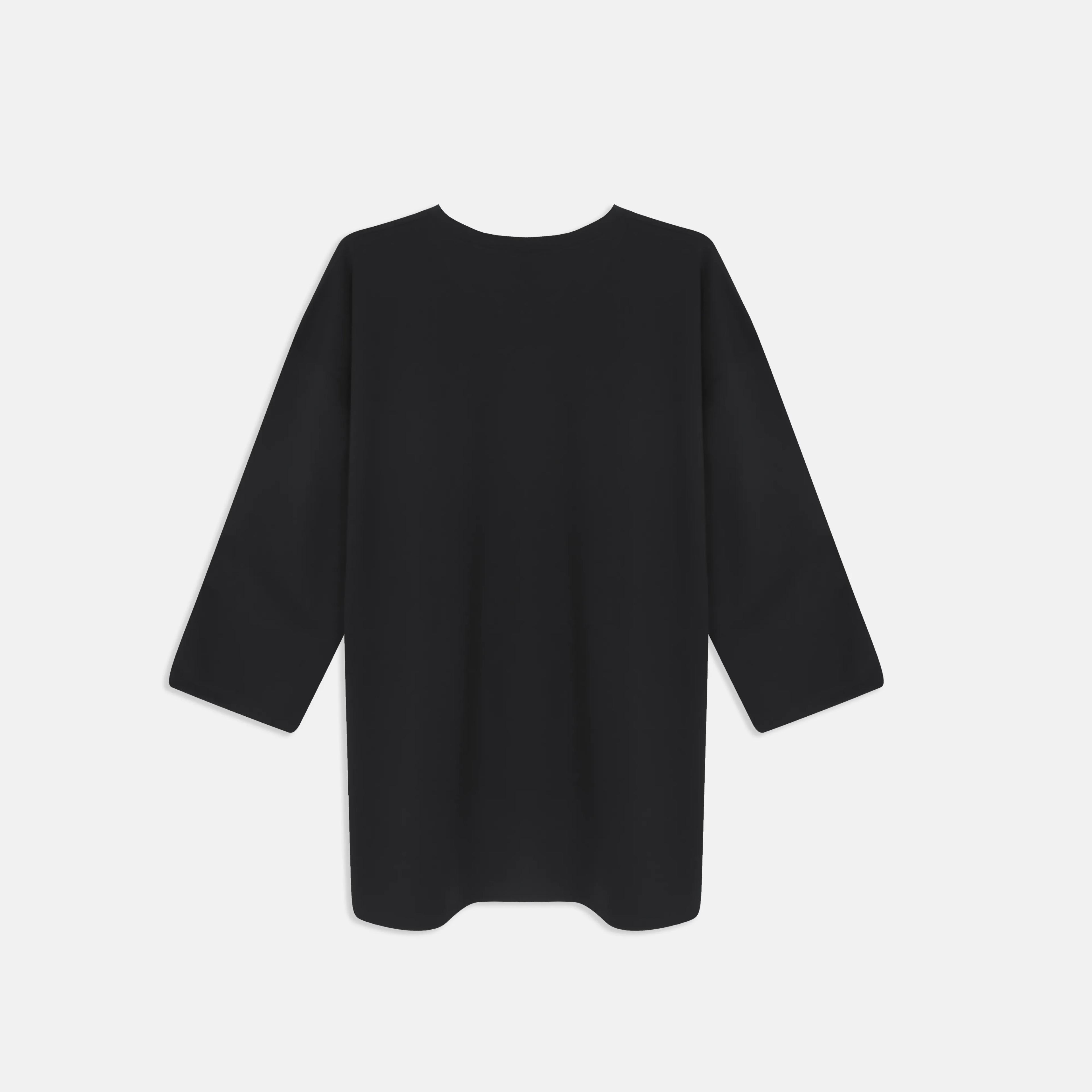 بلوزة نسائية بأكمام 3/4 ورقبة دائرية Thumbnail 3