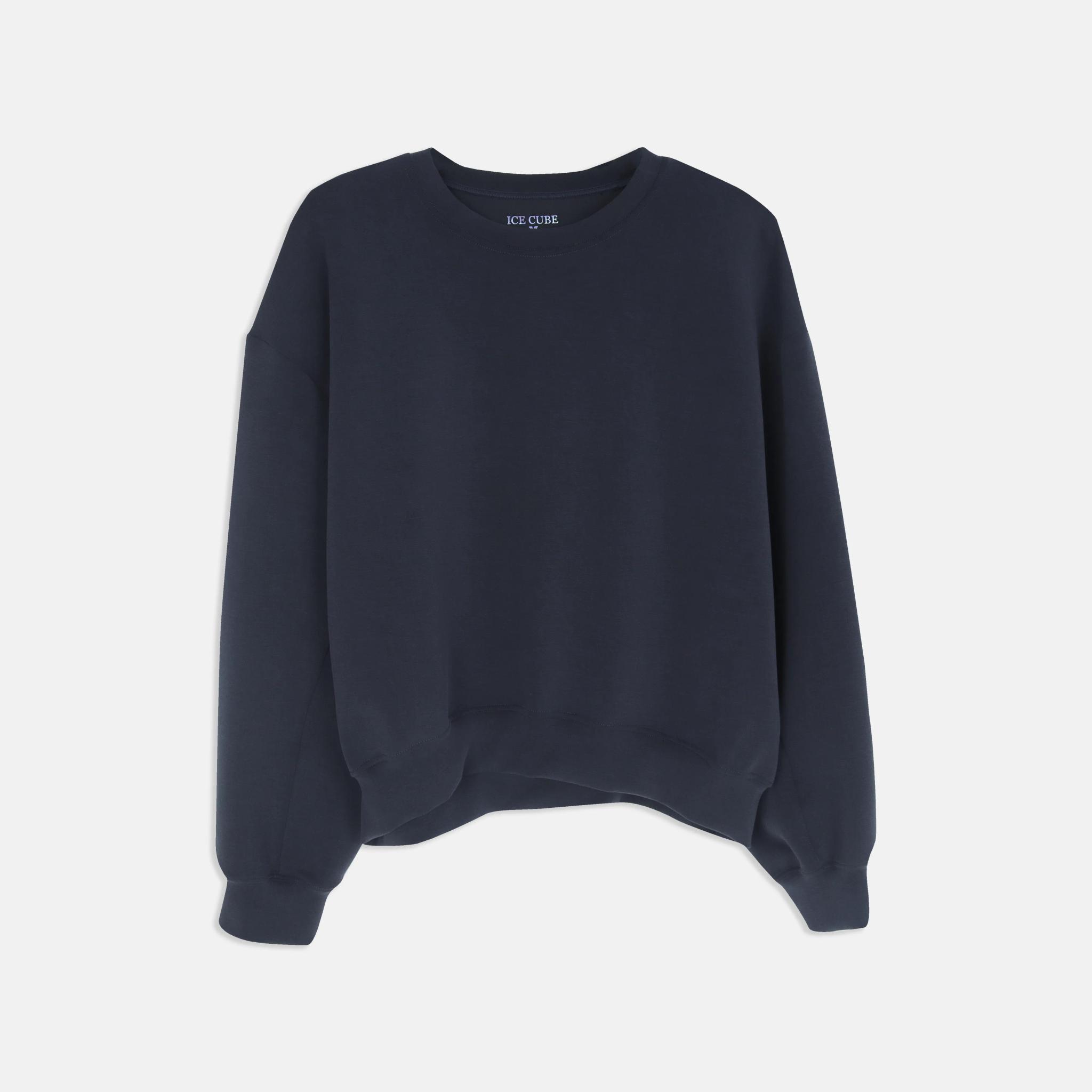 بلوزة نسائية محبوكة من المودال المطاطي بأكمام طويلة alternative product image