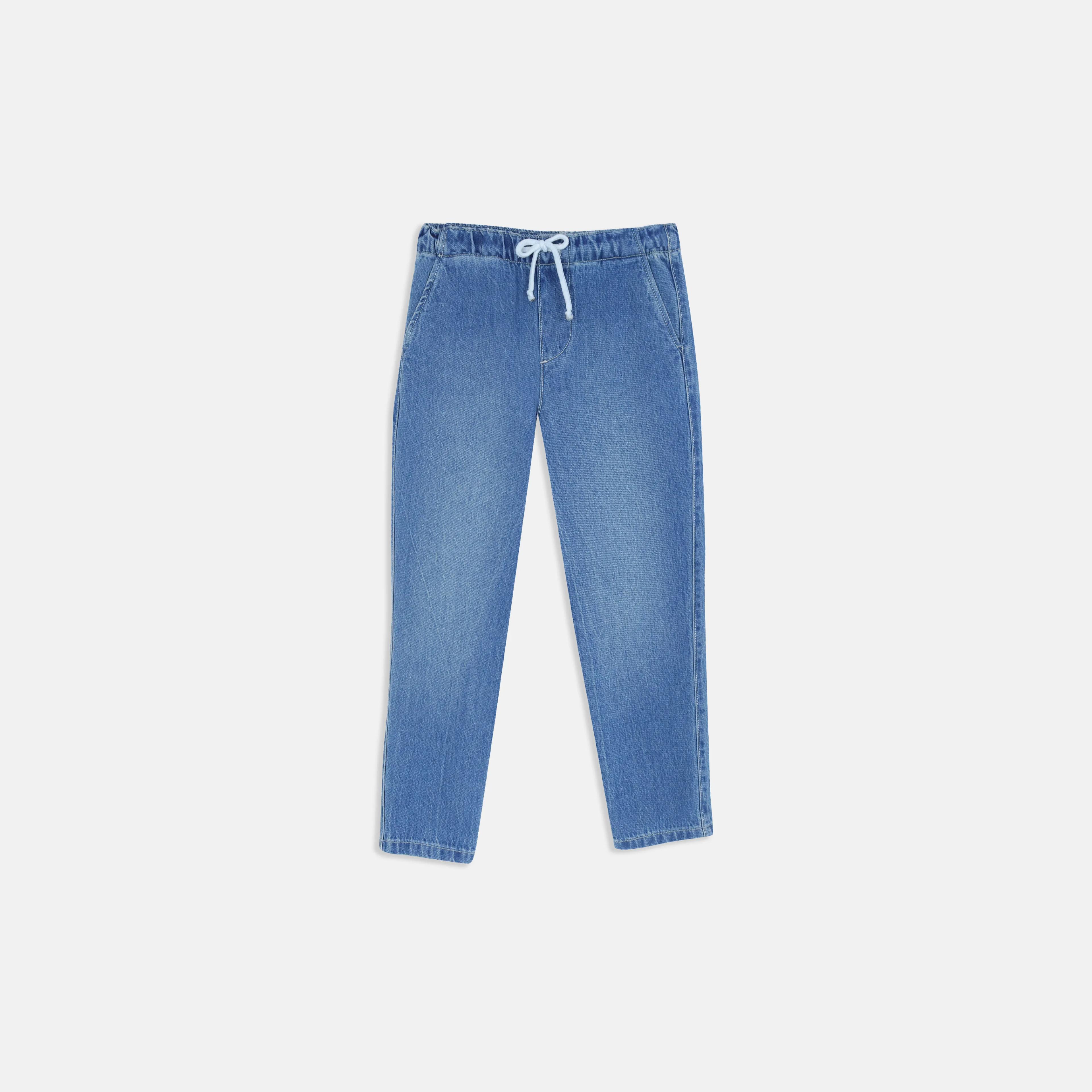 Boy's Relaxed Comfort Denim Joggers Thumbnail 1