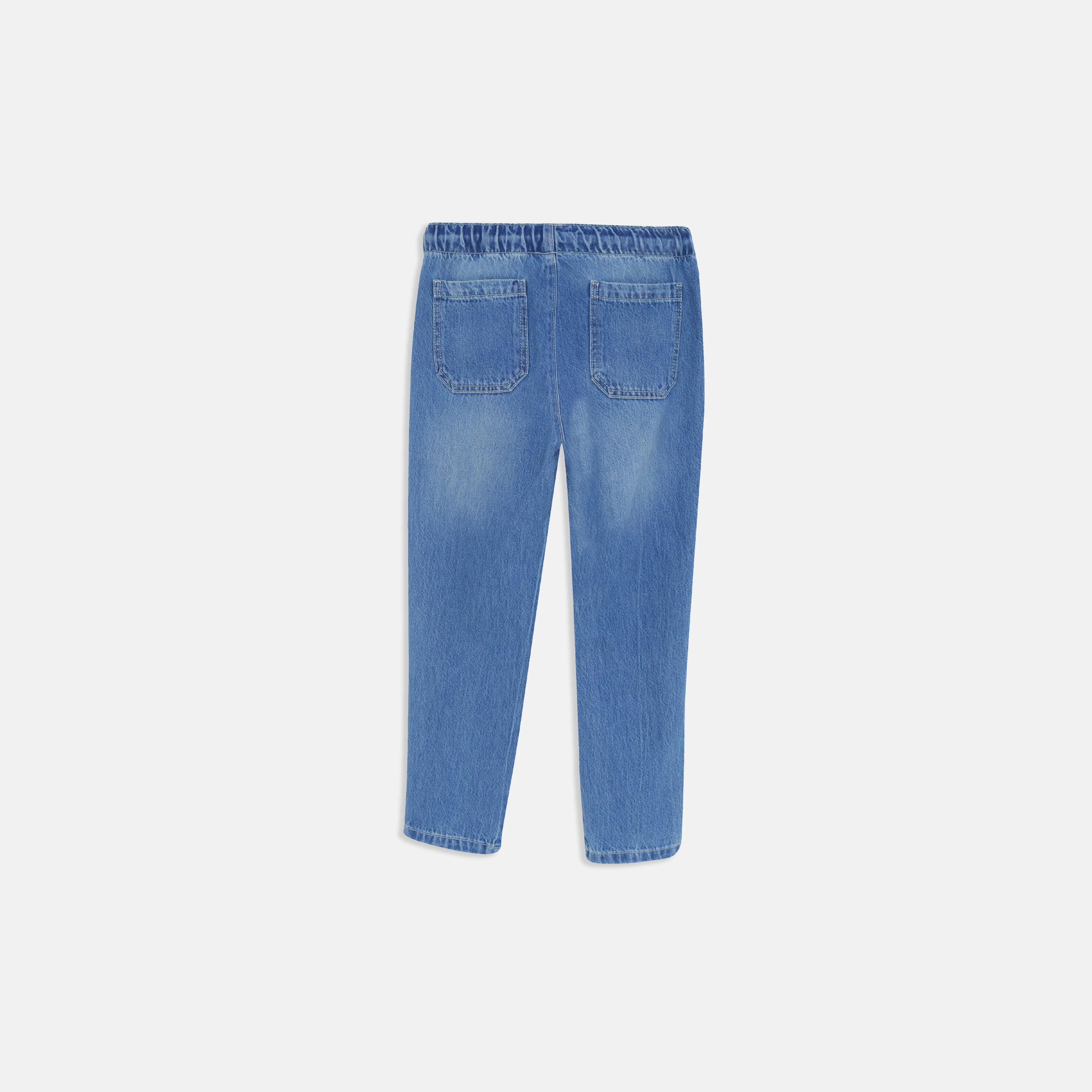 Boy's Relaxed Comfort Denim Joggers Thumbnail 3