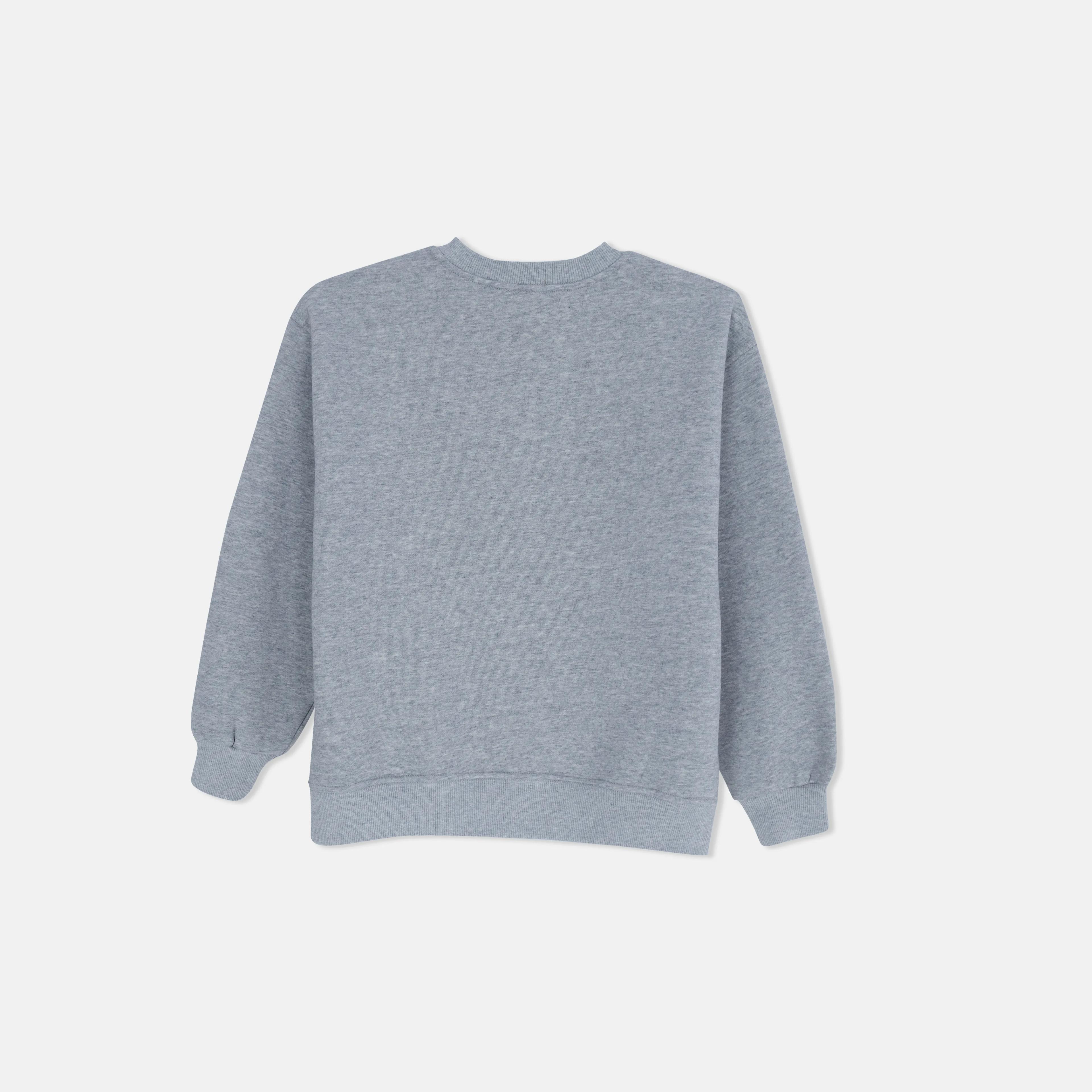 سترة جرافيكية برقبة دائرية، ملابس كاجوال للبنات Thumbnail 4